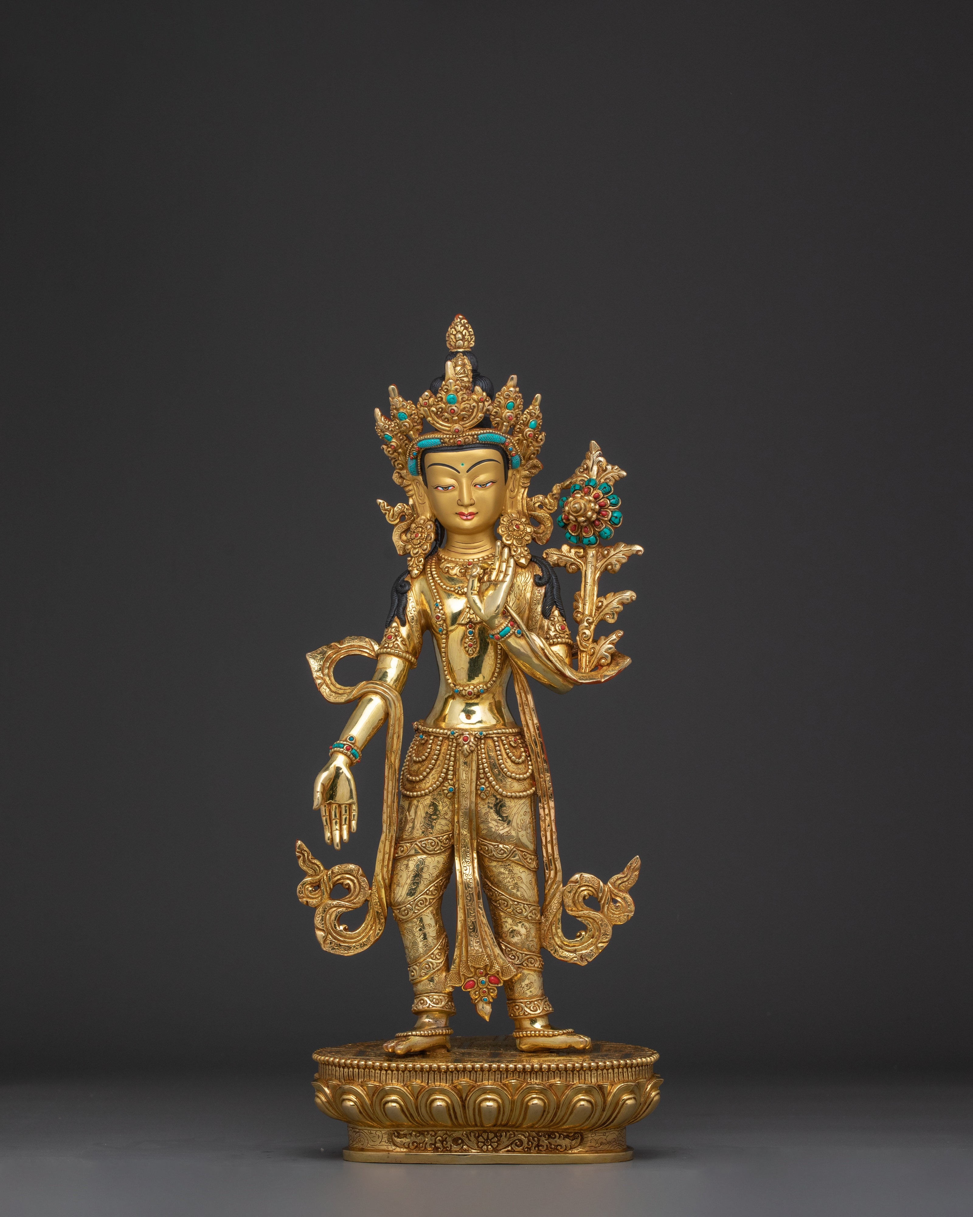 Sculpture of Standing Lokeshwor | Embodiment of Compassion