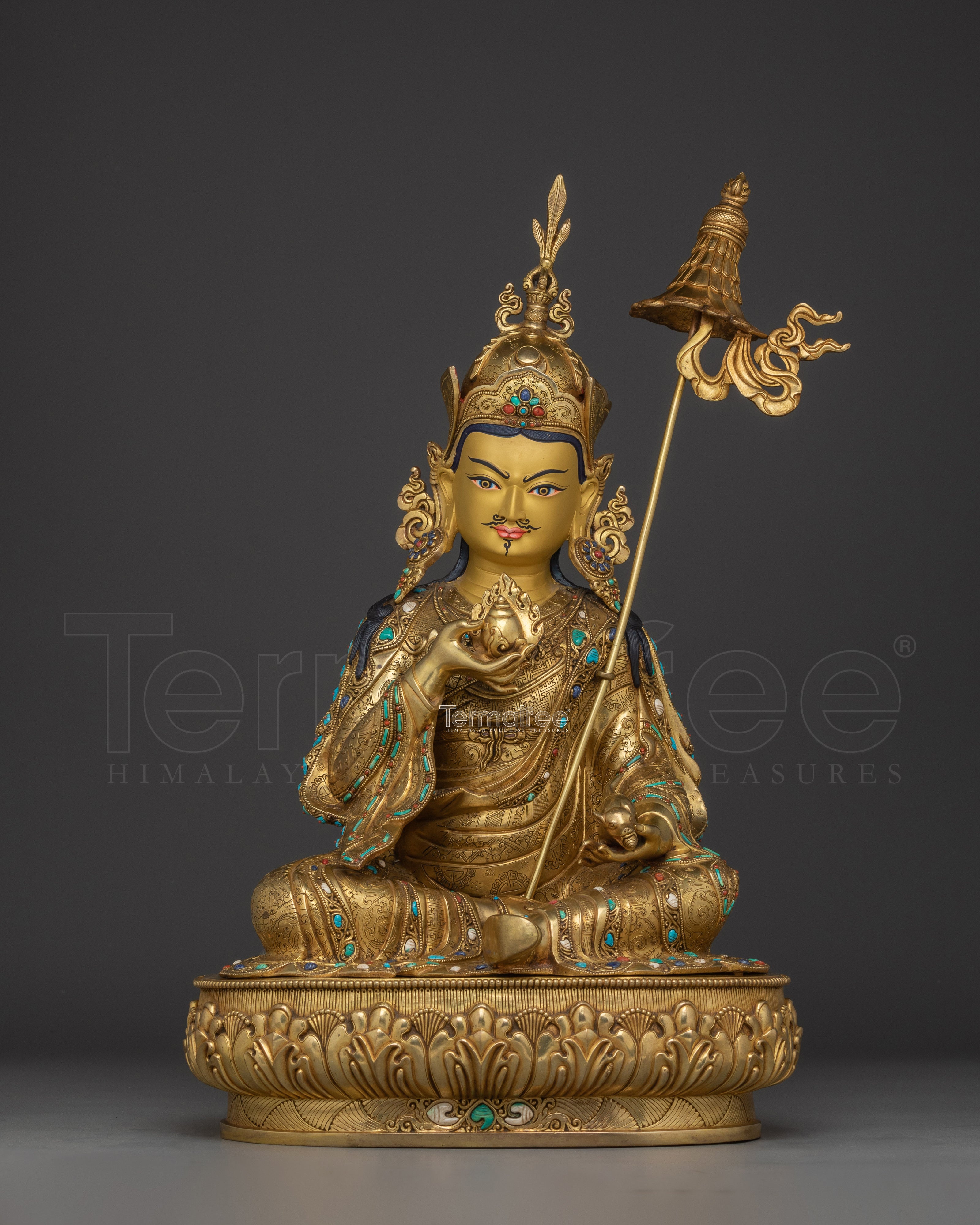 Golden Guru Norla Statue | Manifestation of Padmasambhava