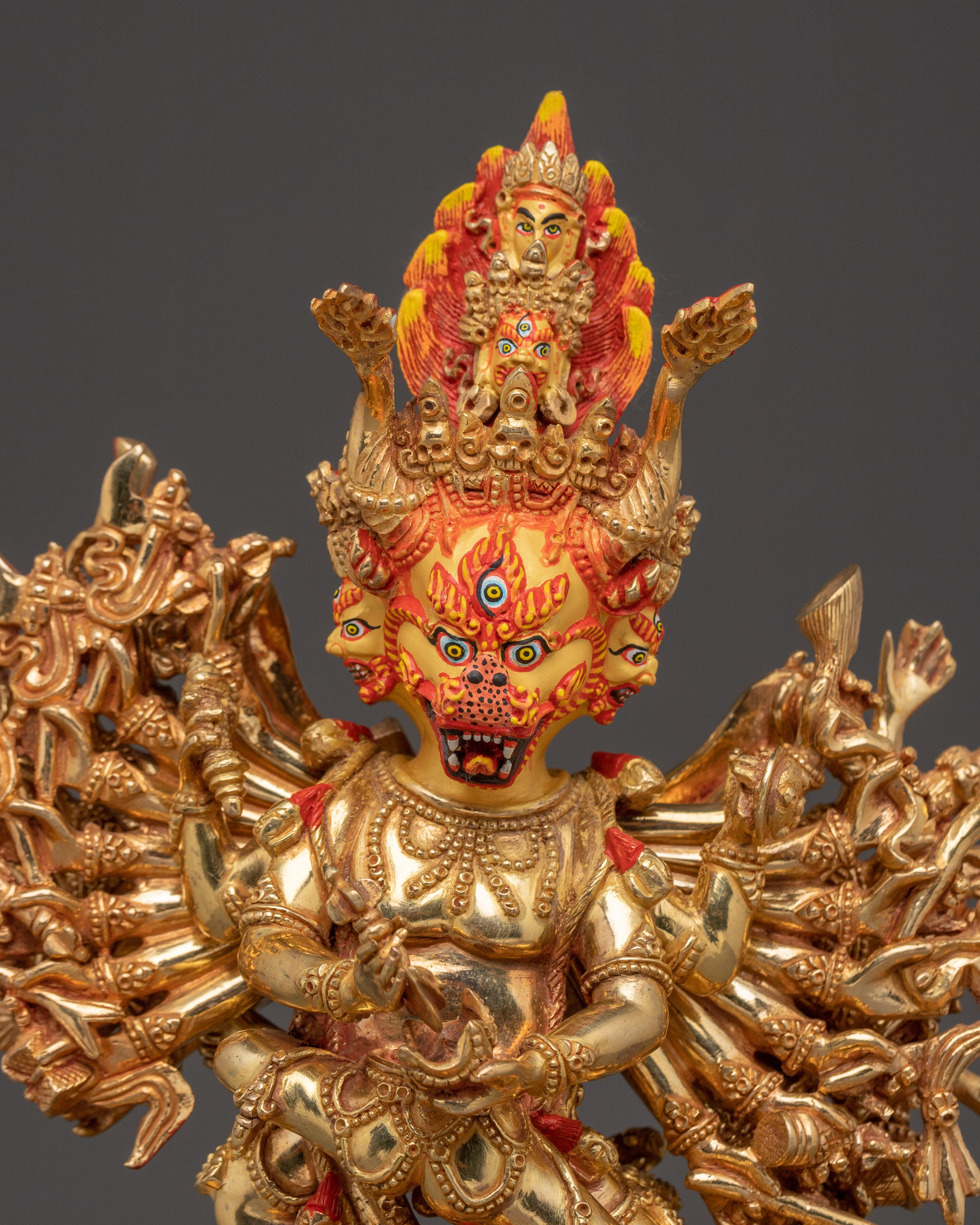 Vajrabhairava Wrathful Statue | Yamantaka - Conqueror of Death