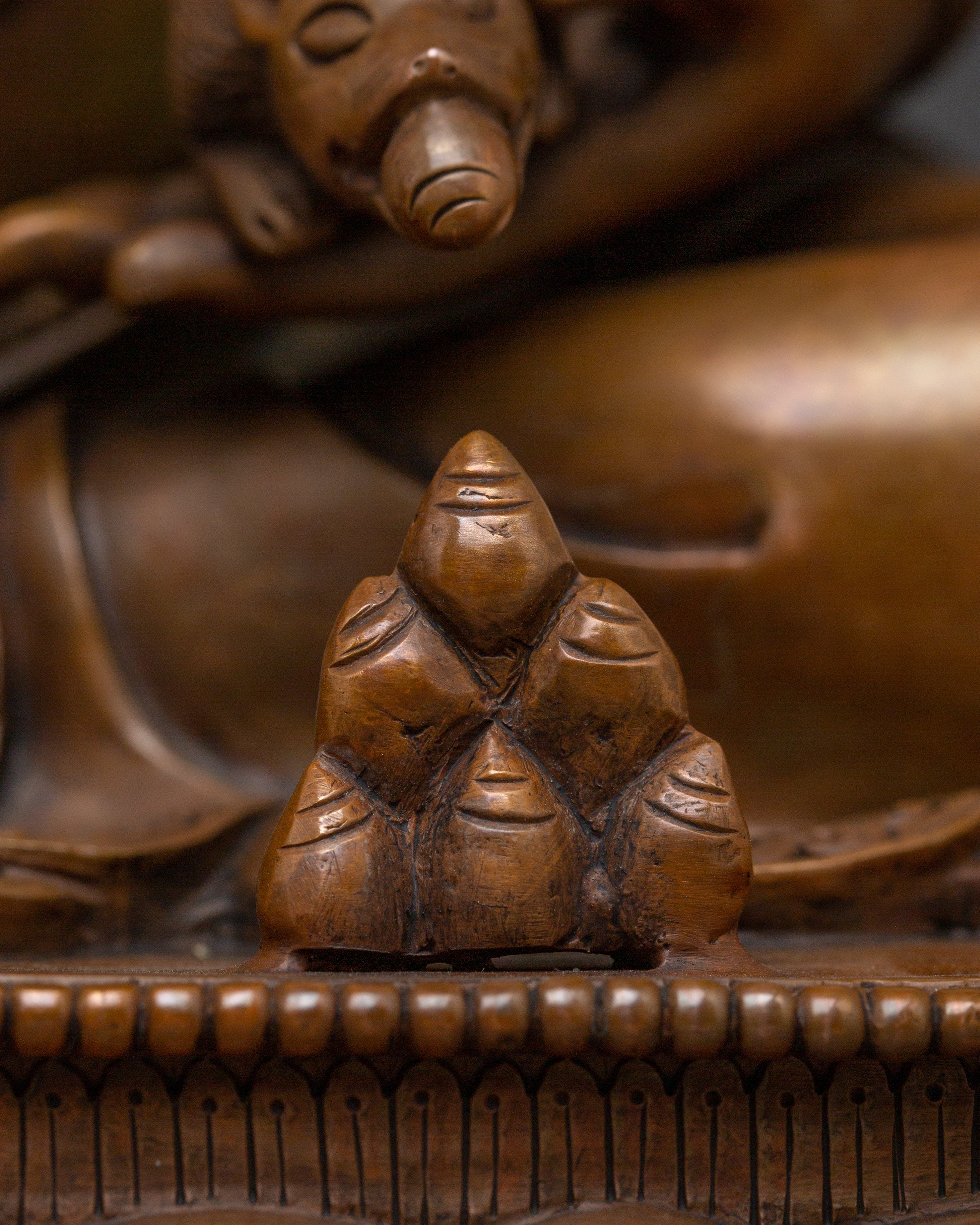 Oxidized Dzambhala Wealth Deity Statue | Guardian of Treasure