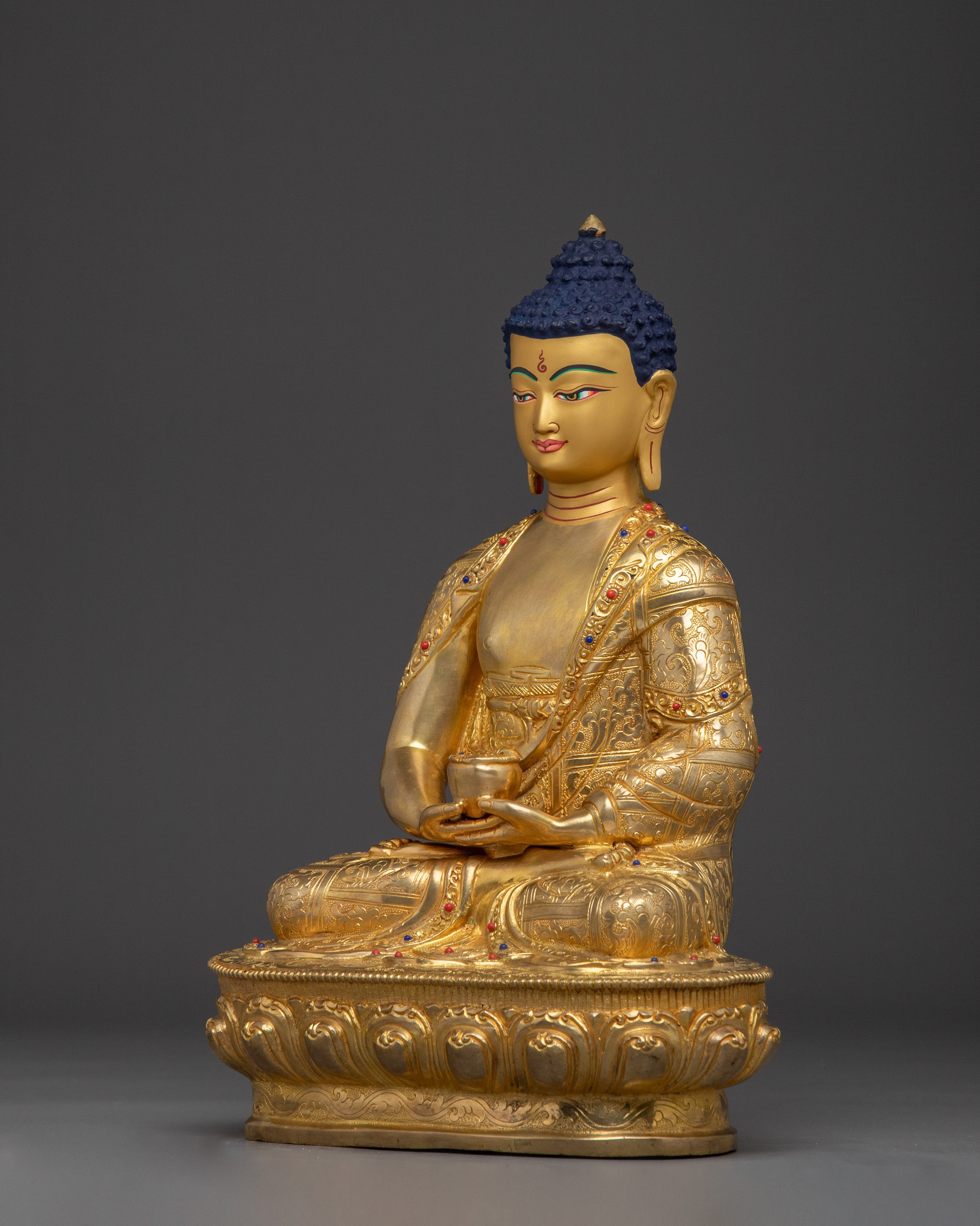 Gold Gilded Amitabha Buddha Statue | Buddha of Infinite Light