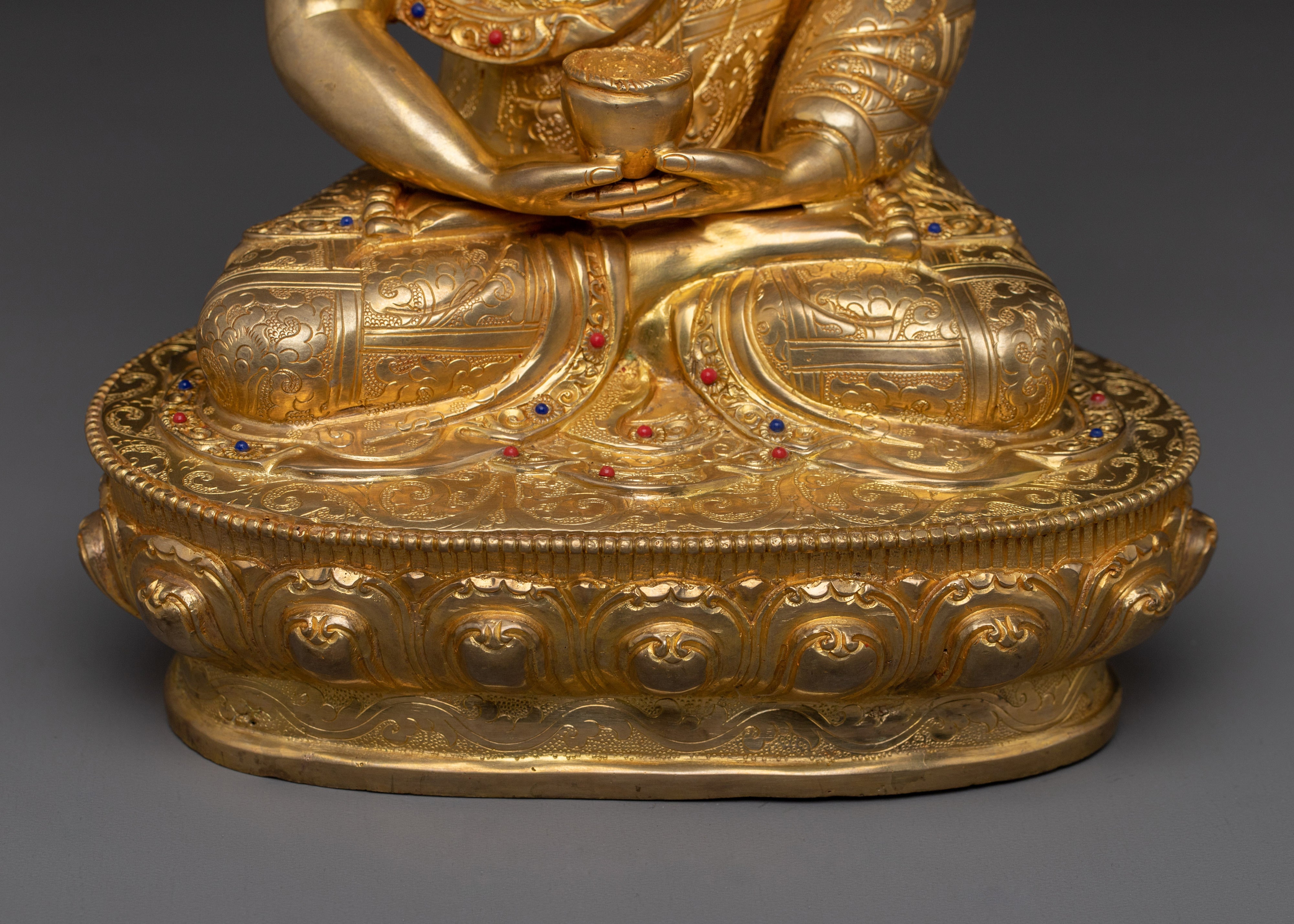 Gold Gilded Amitabha Buddha Statue | Buddha of Infinite Light