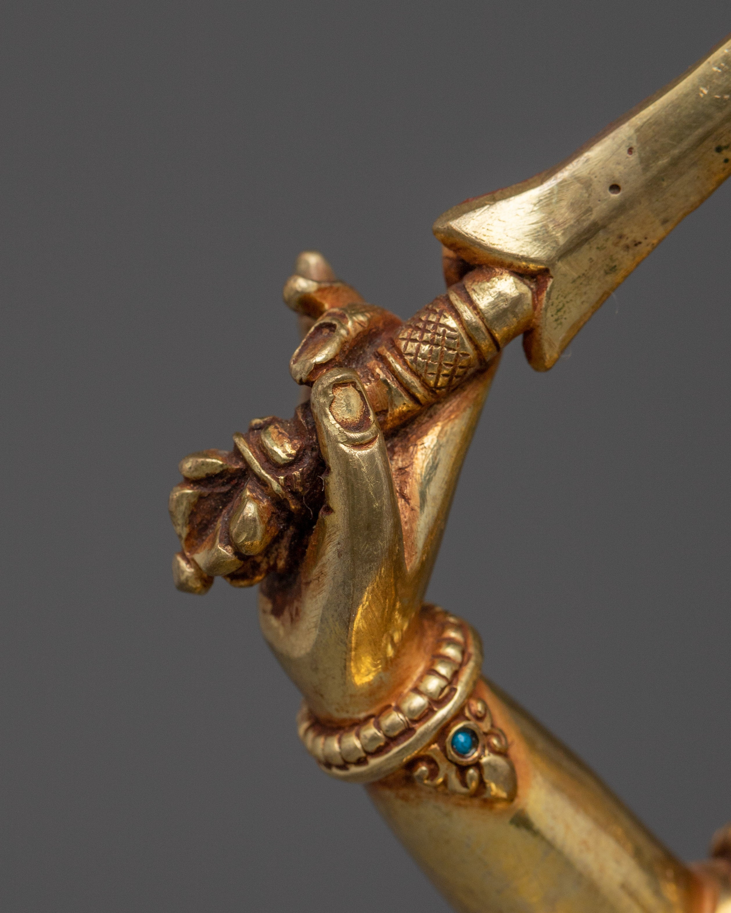 Supreme Wisdom Deity Manjushri Statue | Manjughosa - Divine Bodhisattva Figurine