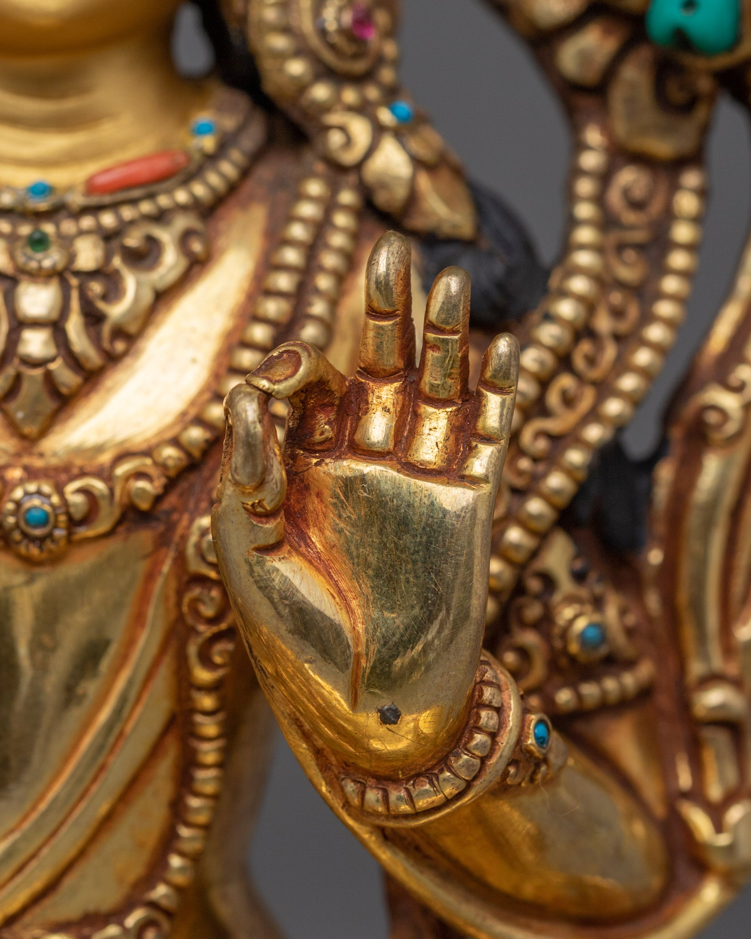 Supreme Wisdom Deity Manjushri Statue | Manjughosa - Divine Bodhisattva Figurine