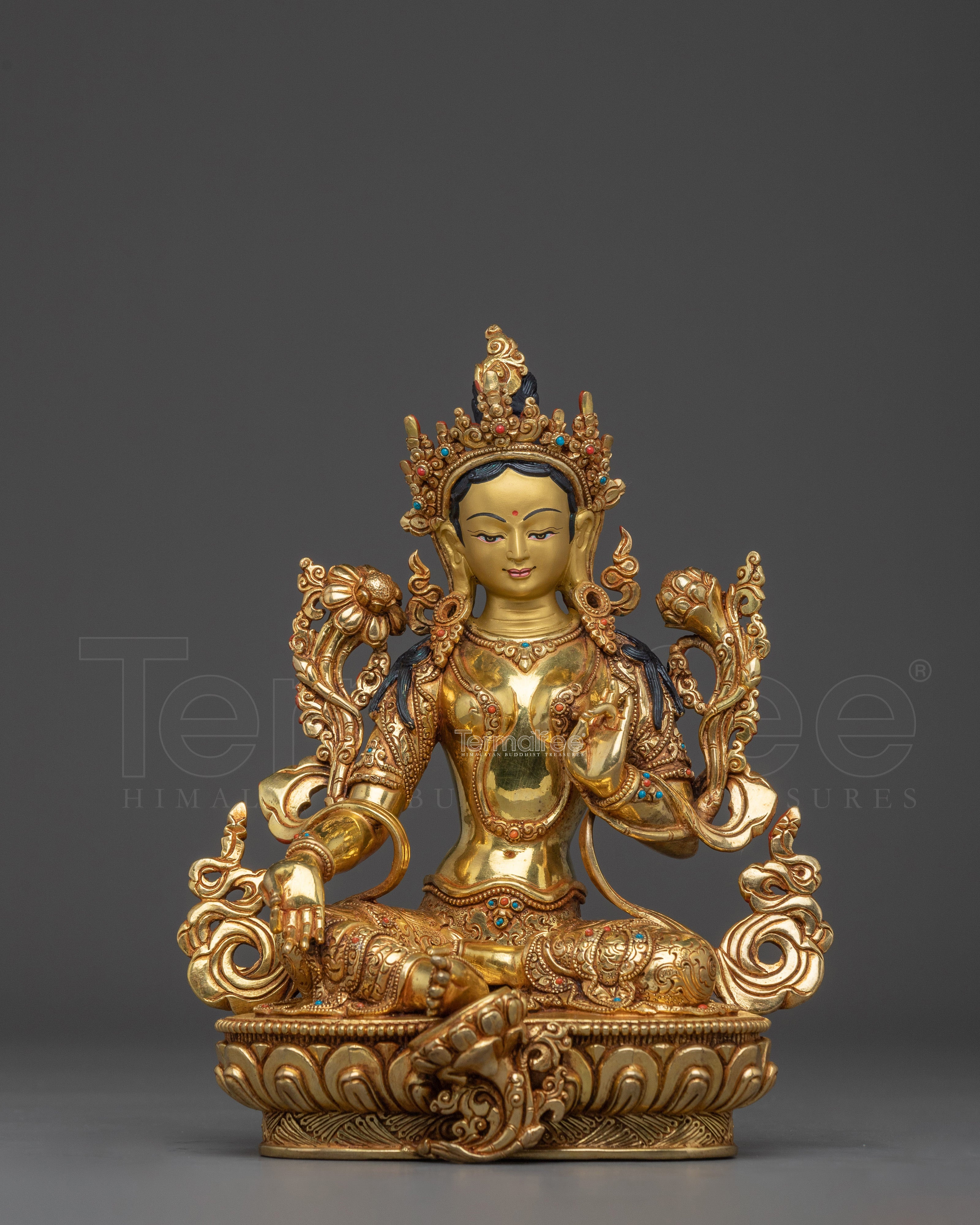 Enlightenment Figure of Green Tara | Divine Feminine Energy