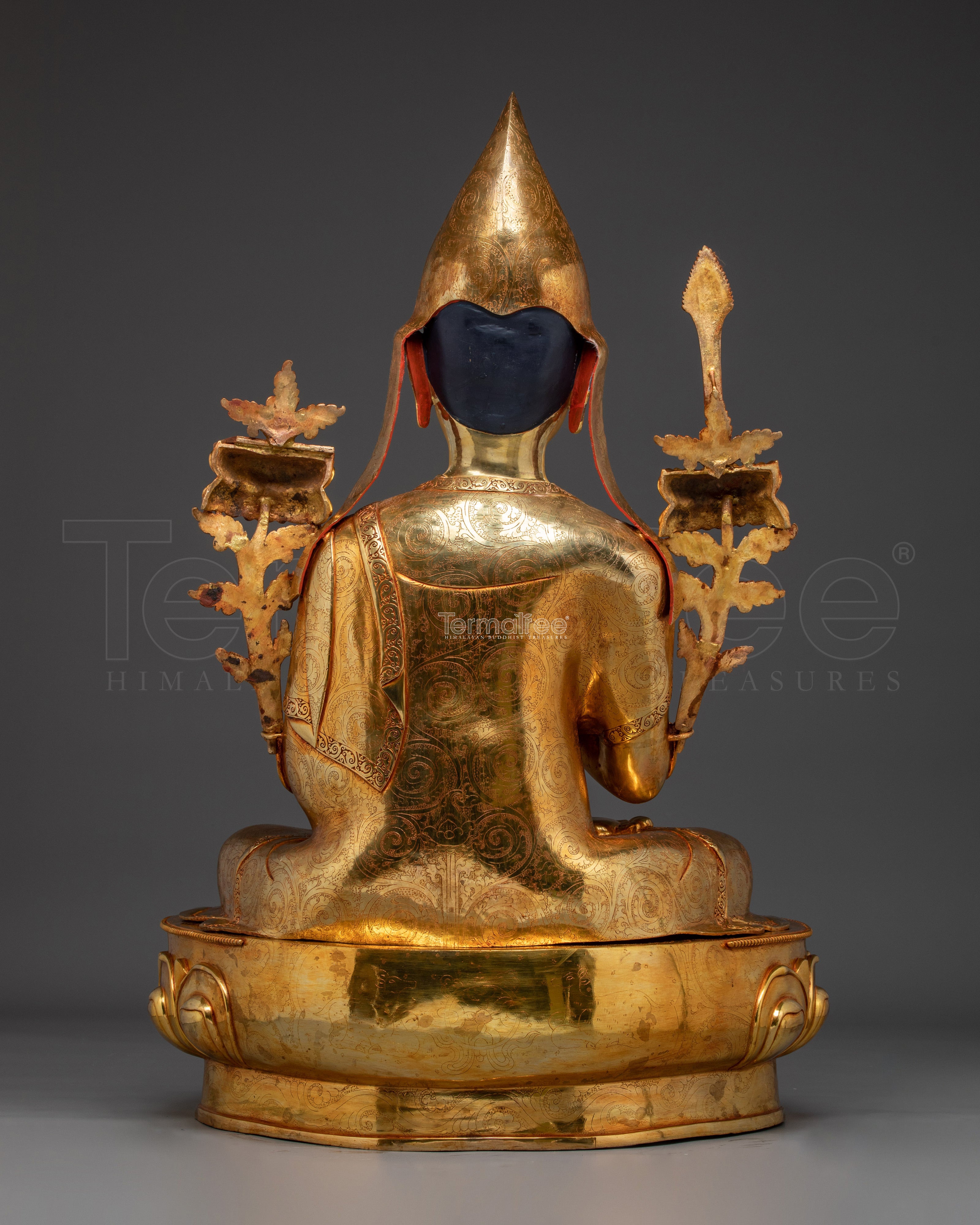 Golden Tshongkhapa Statue | Losang Drakpa - Philosopher and Tantric Yogi