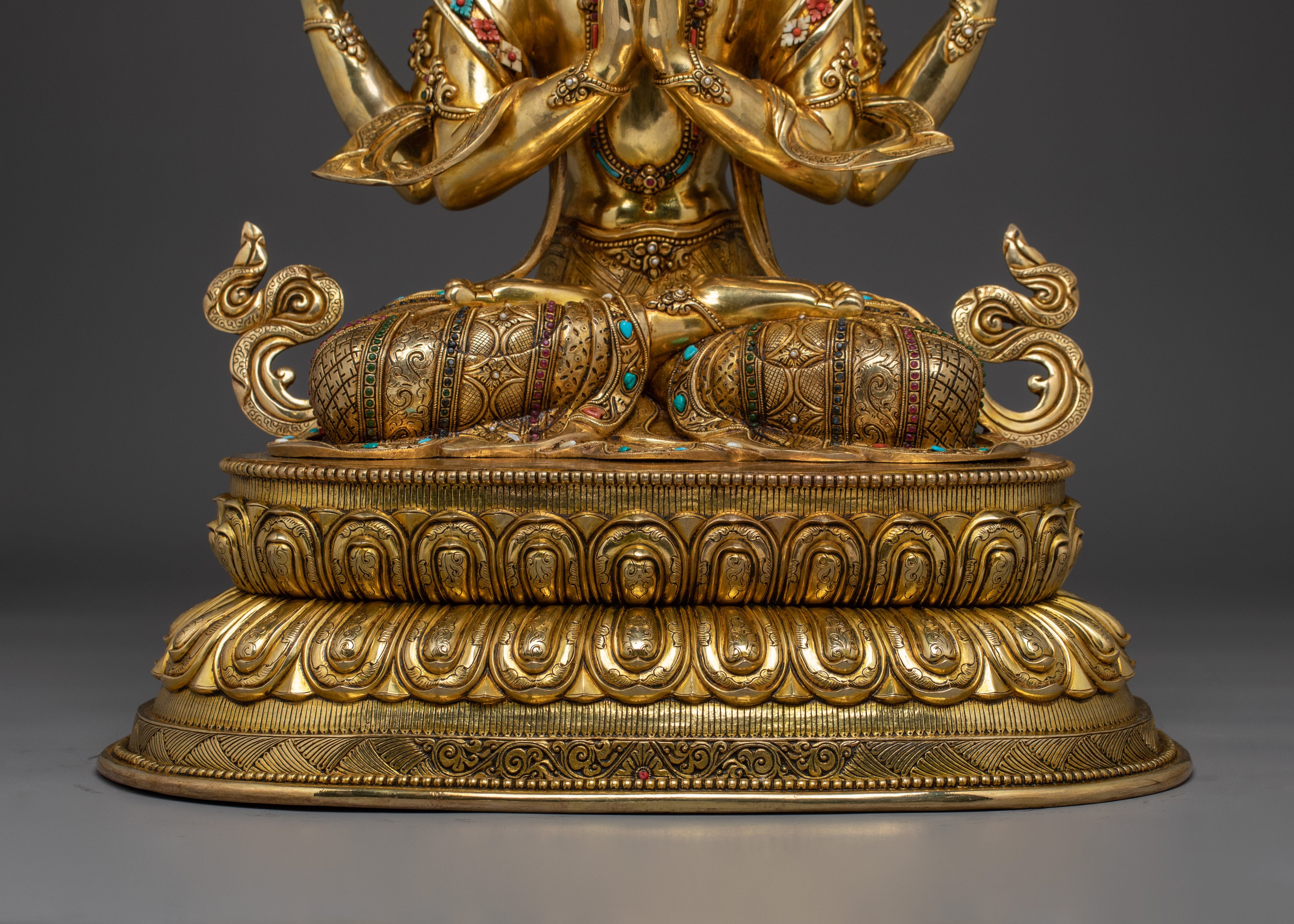 Four-Armed Chenrezig Artwork | Embodiment of Compassion