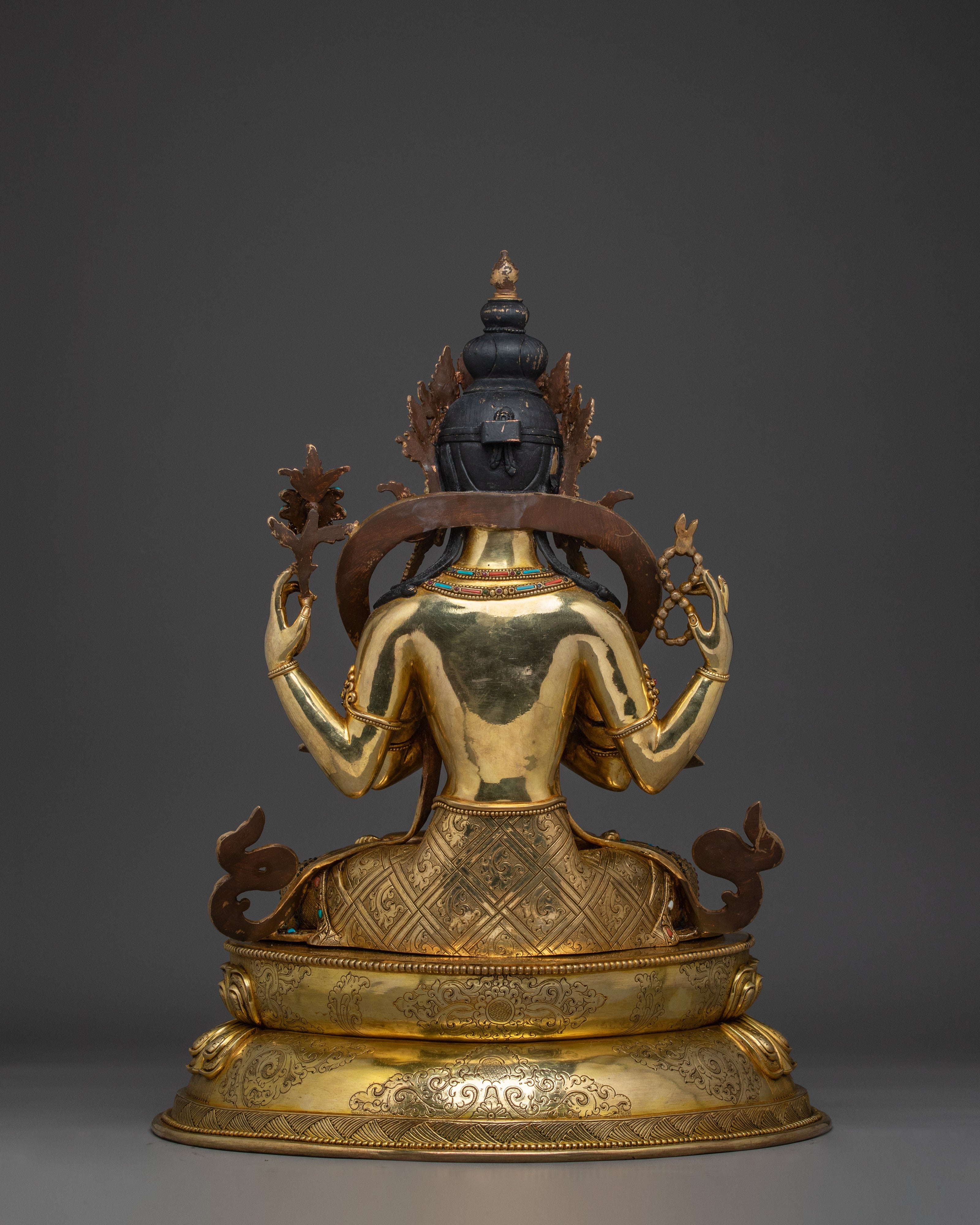 Four-Armed Chenrezig Artwork | Embodiment of Compassion