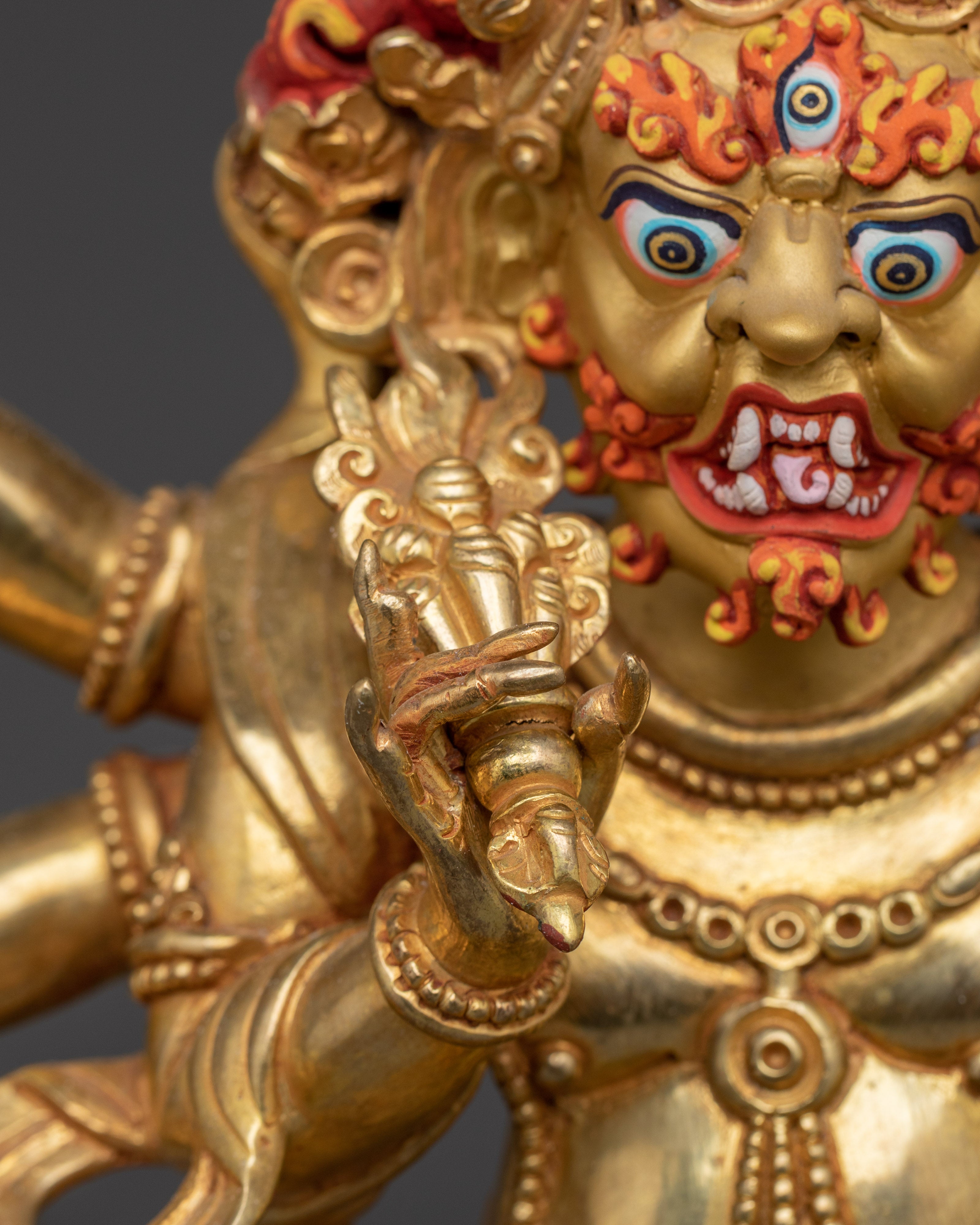 Tibetan Deity White Mahakala | Protector of the Dharma