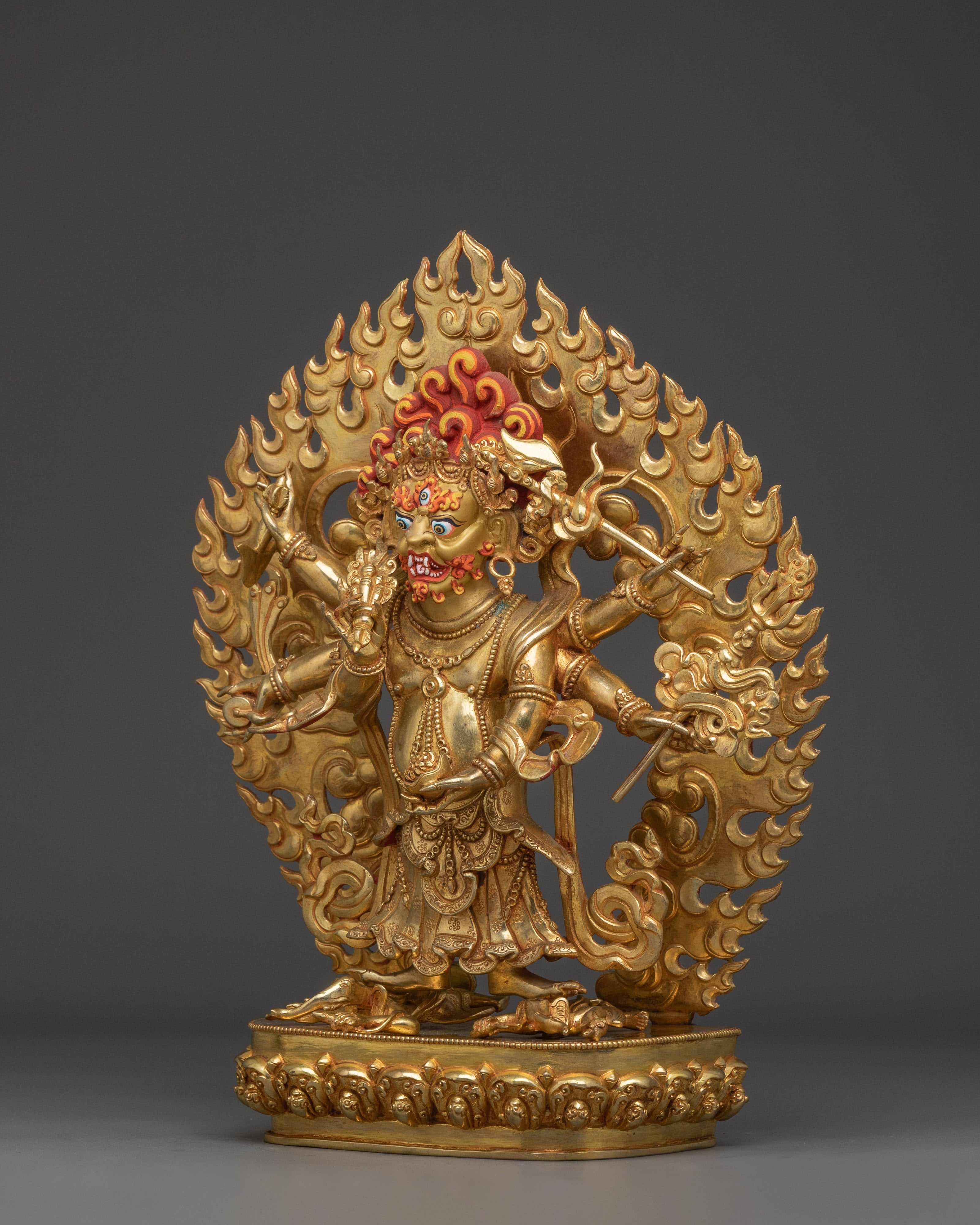 Tibetan Deity White Mahakala | Protector of the Dharma