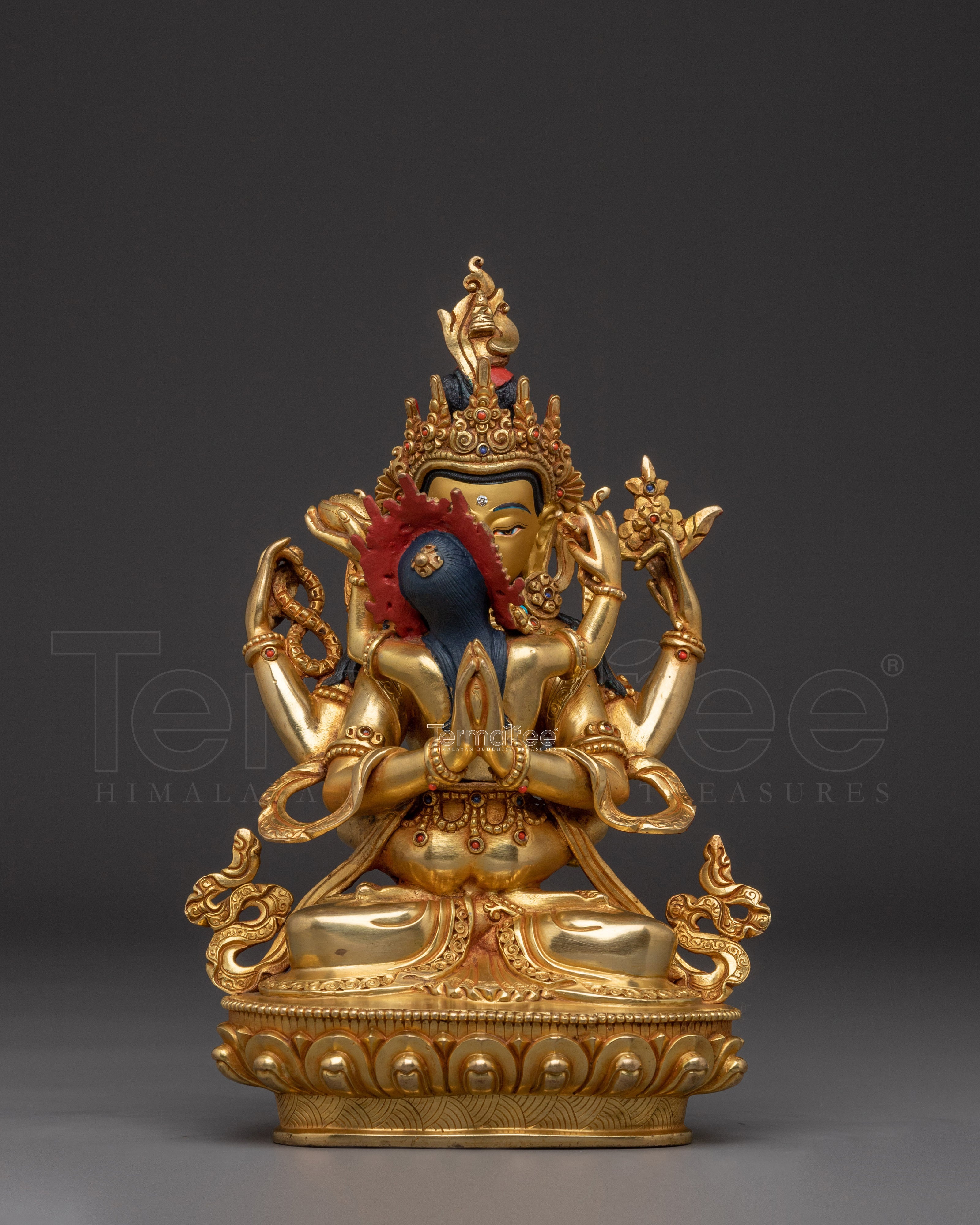 Chenresig With Consort Statue | Bodhisattva of Compassion