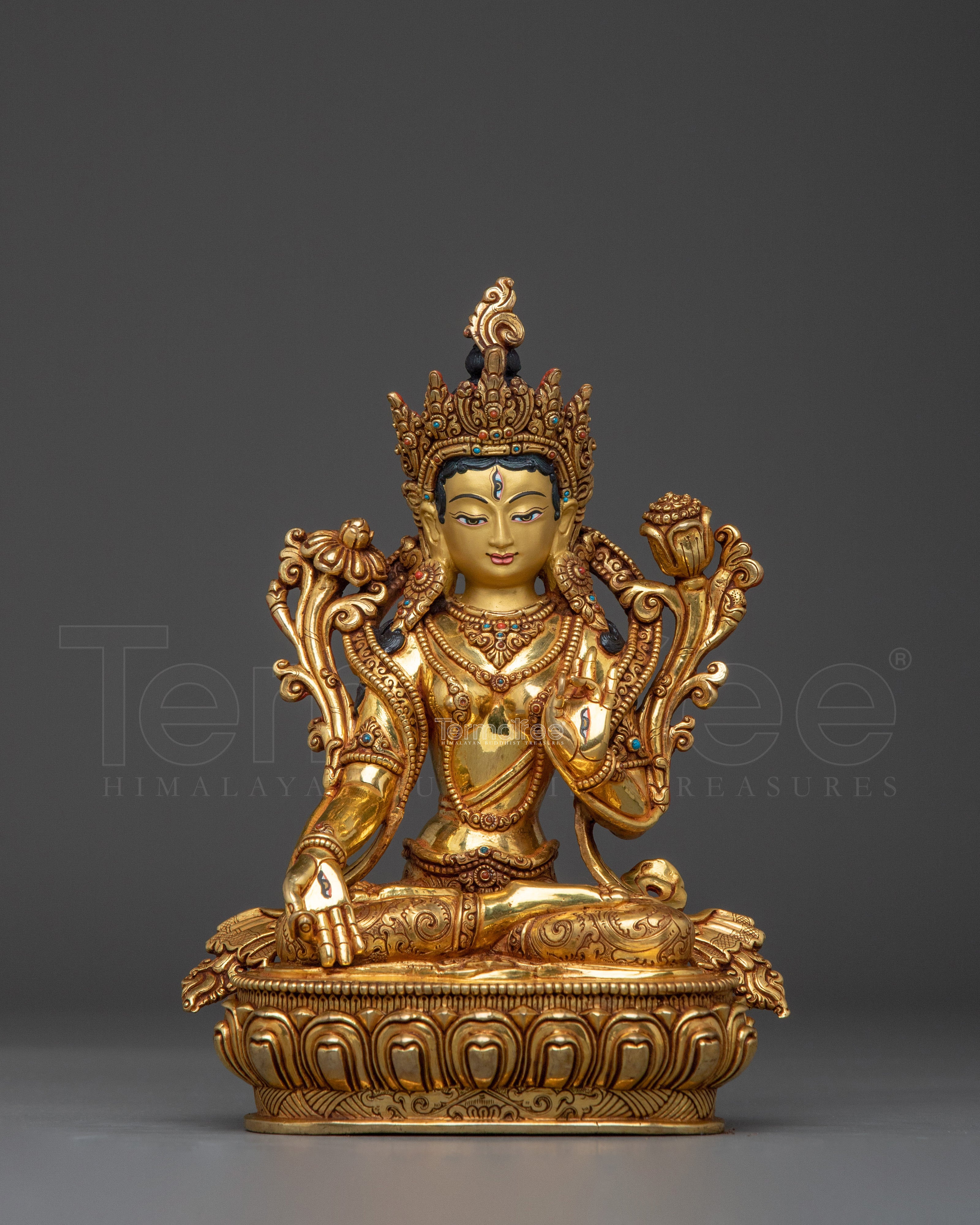 Majestic White Tara Statue | Sita Tara - Compassionate and Healing Deity