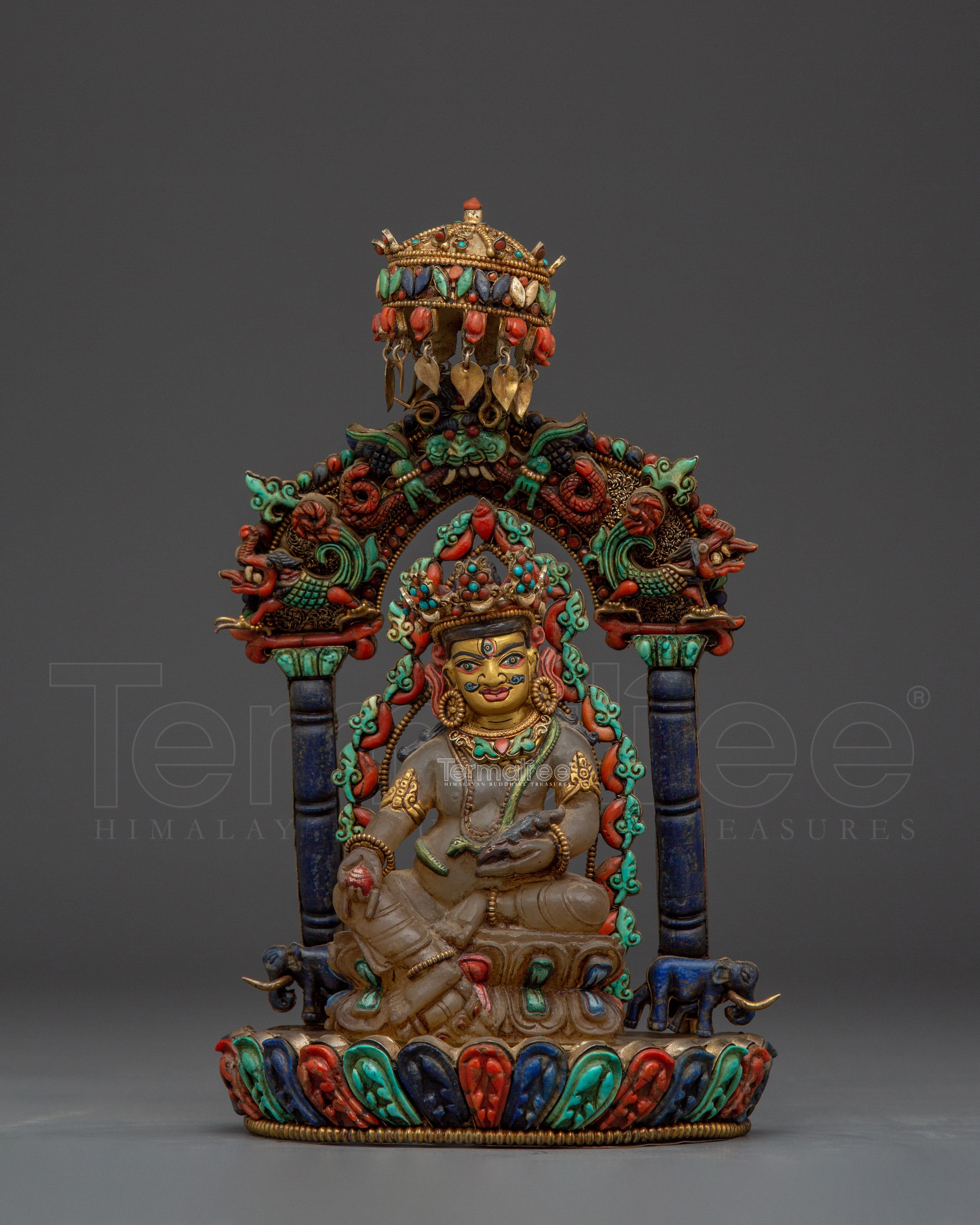 Lord of Abundance Dzambhala Statue | Guardian of Wealth