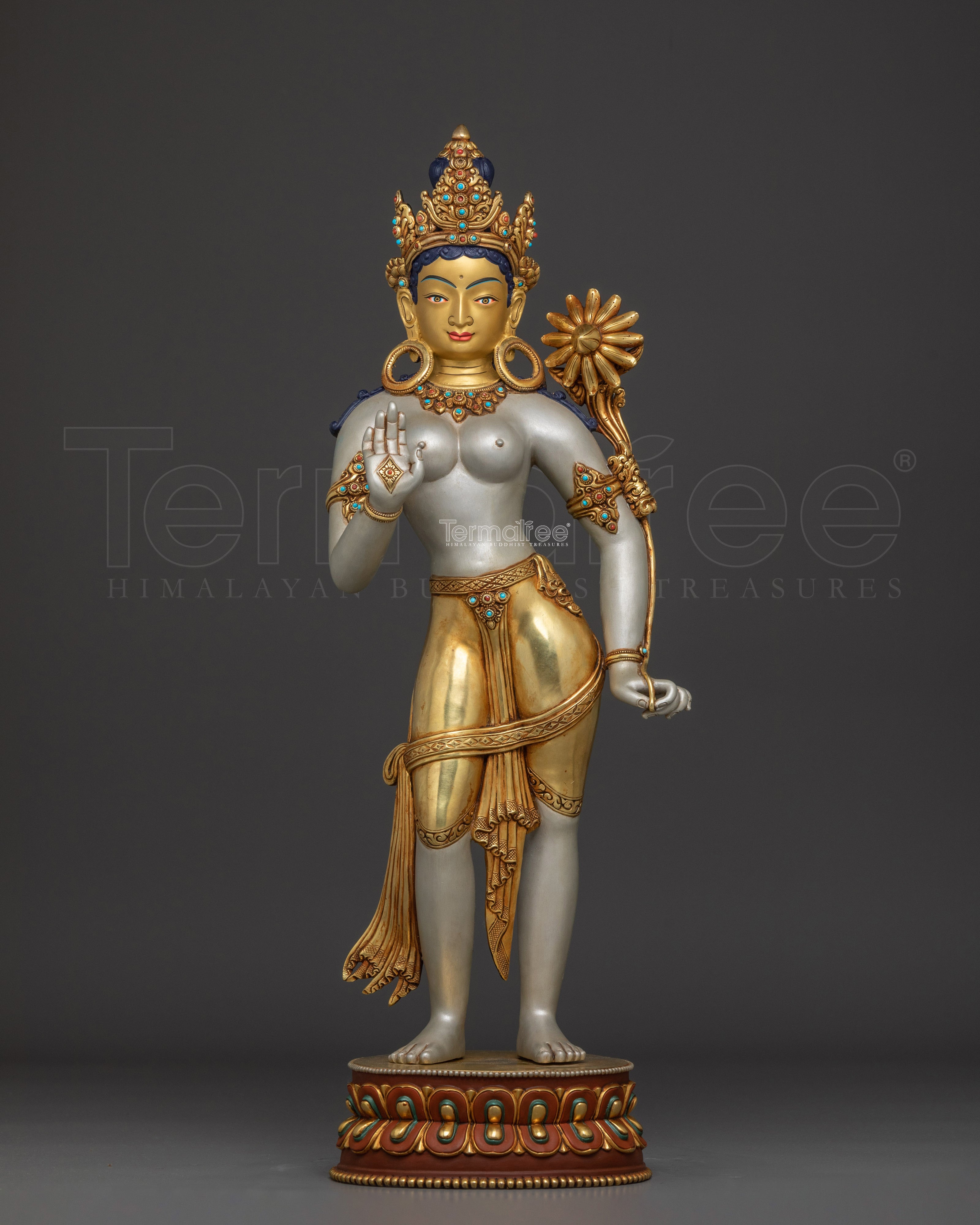 Green Tara Standing Statue | Shyama Tara - Mother of All Buddhas