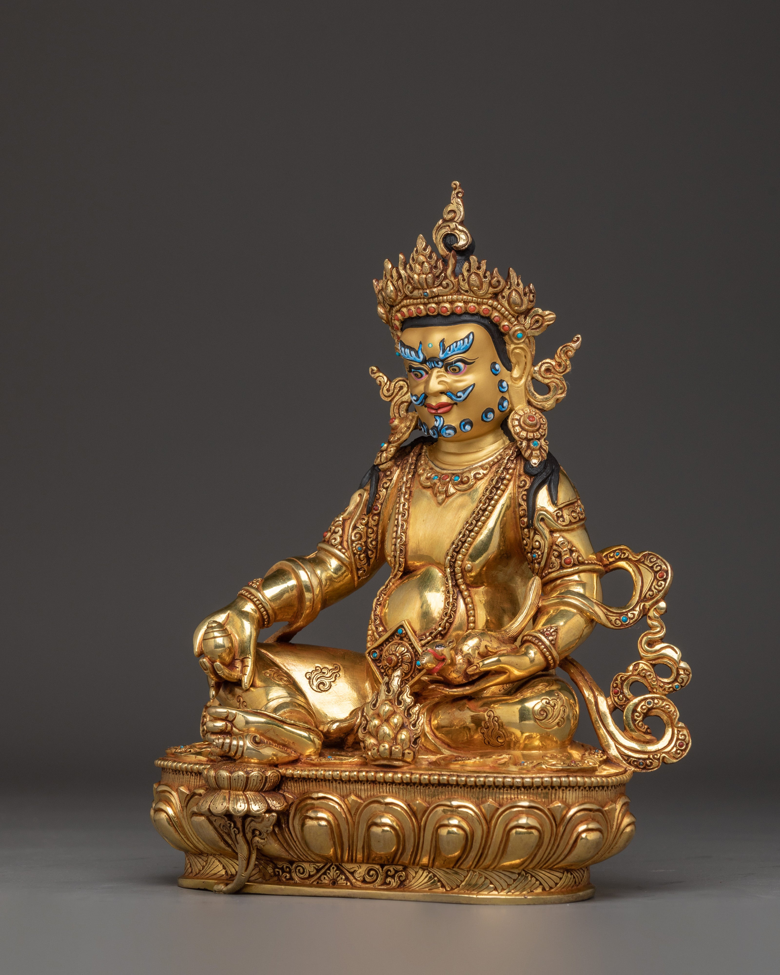 Nepalese Art of Dzambhala | Tibetan Buddhist Prosperity God