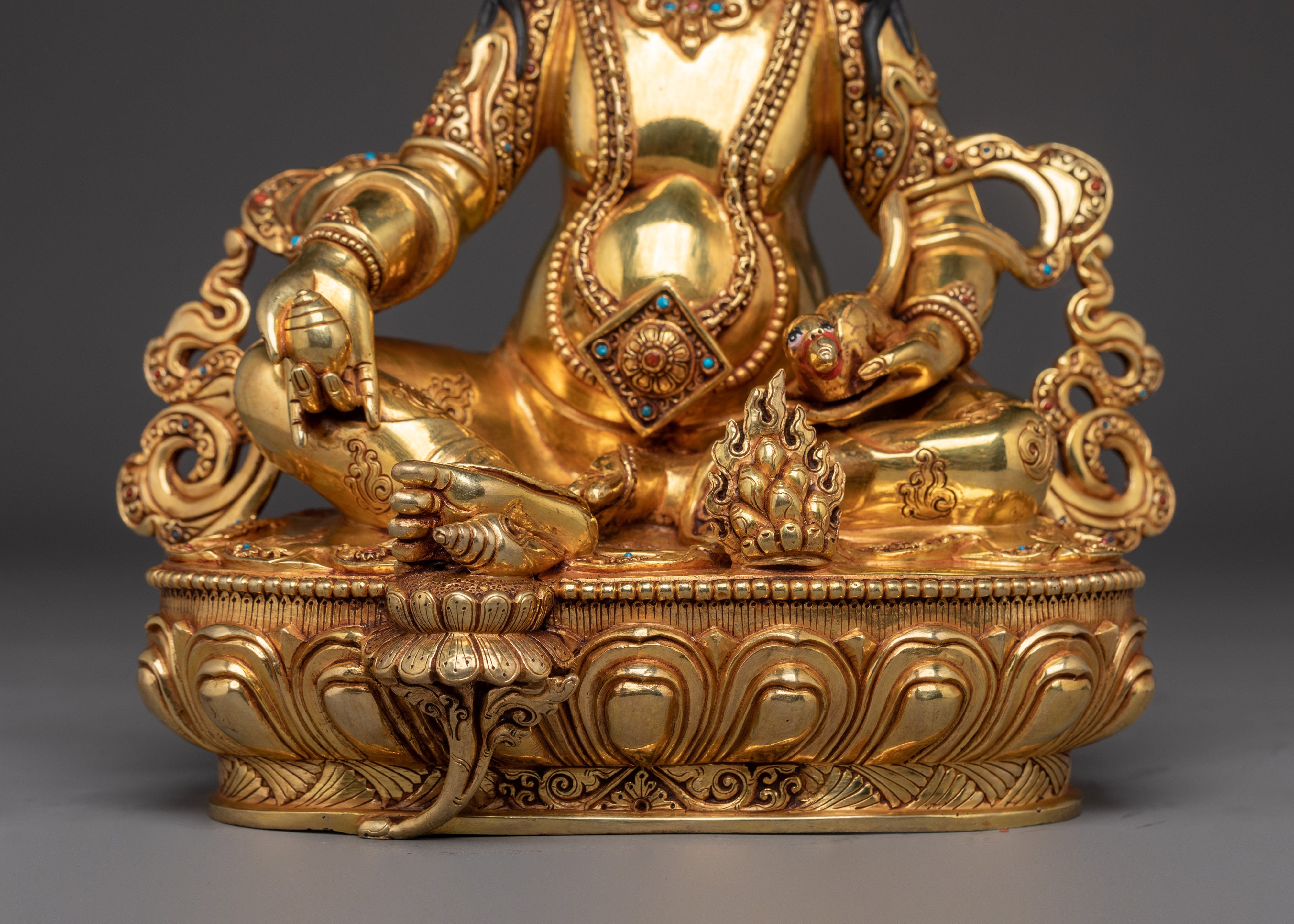 Nepalese Art of Dzambhala | Tibetan Buddhist Prosperity God