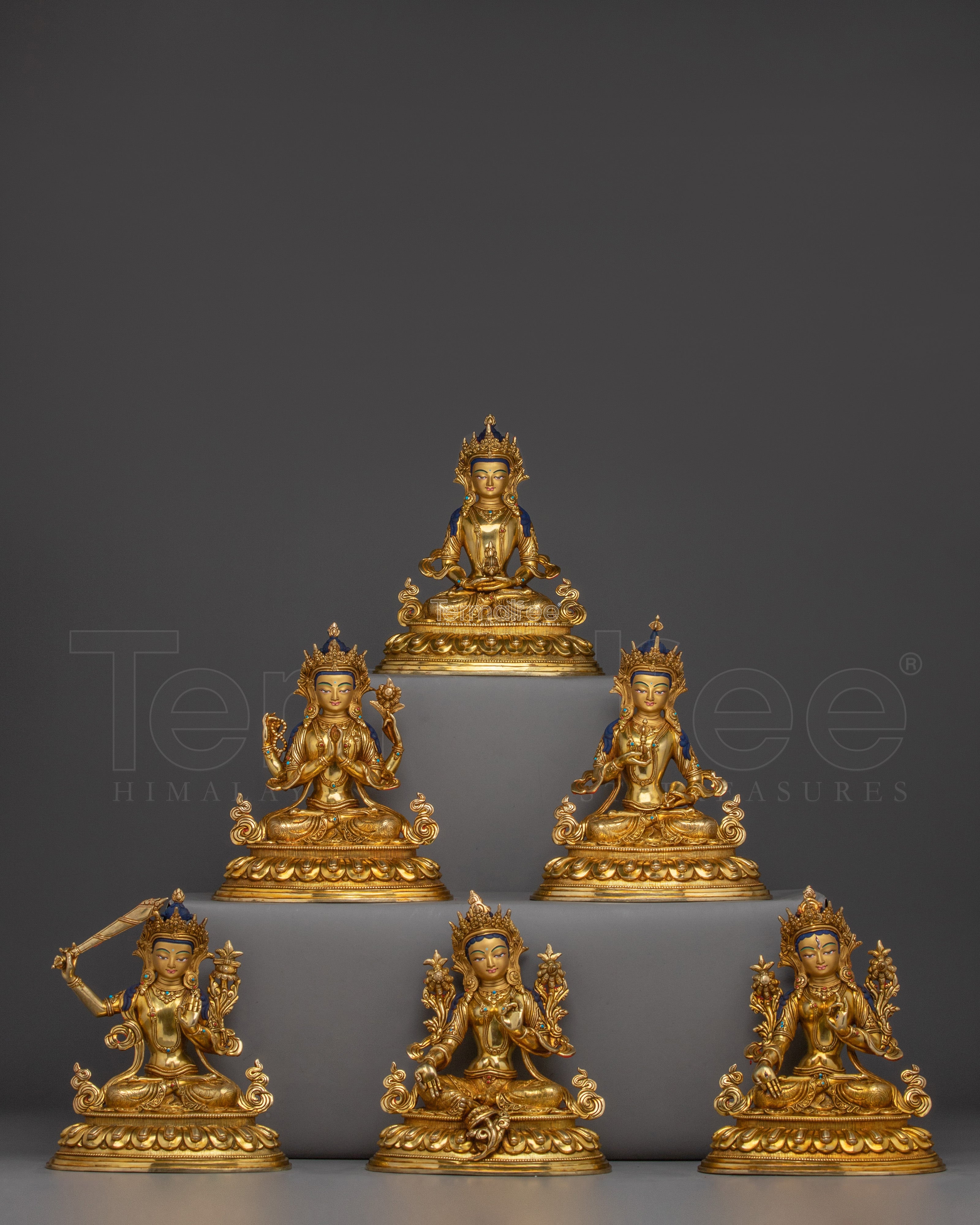 Statue of Bodhisattva Set | Tibetan Buddhist Deity Collection