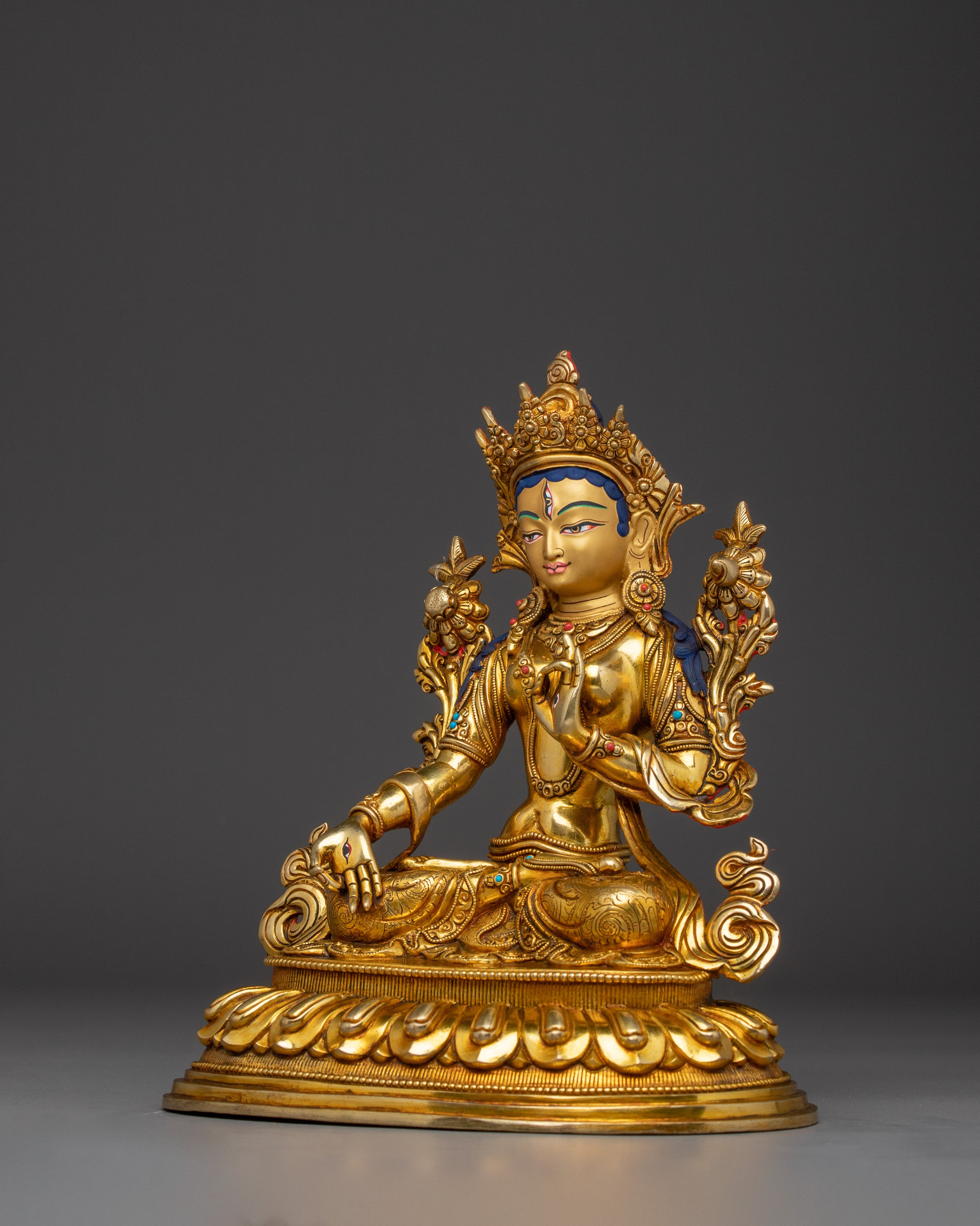 Sacred Feminine White Tara Statue | Bodhisattva of Compassion
