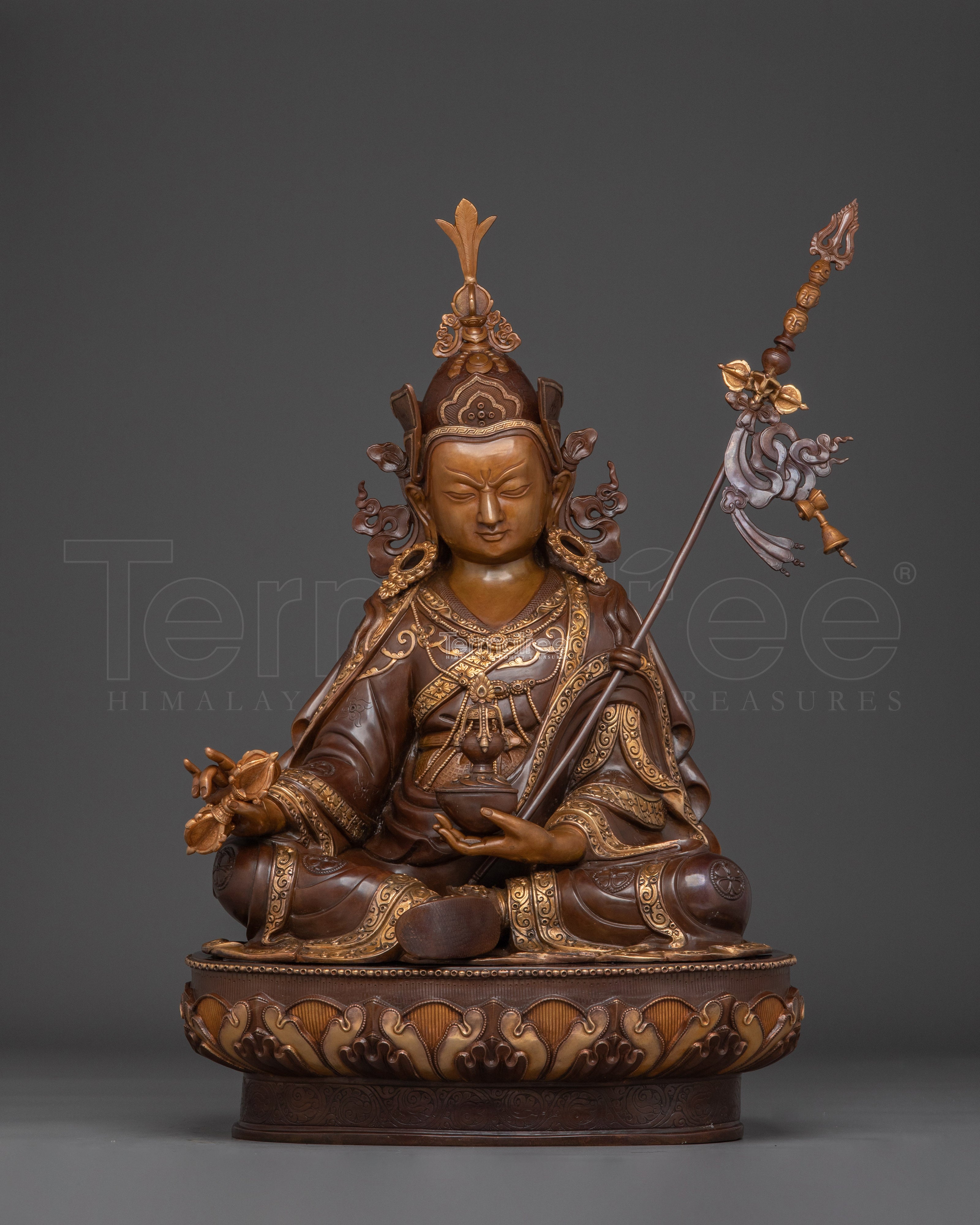 Venerated Guru Rinpoche Art | Padmasambhava with Khatvanga