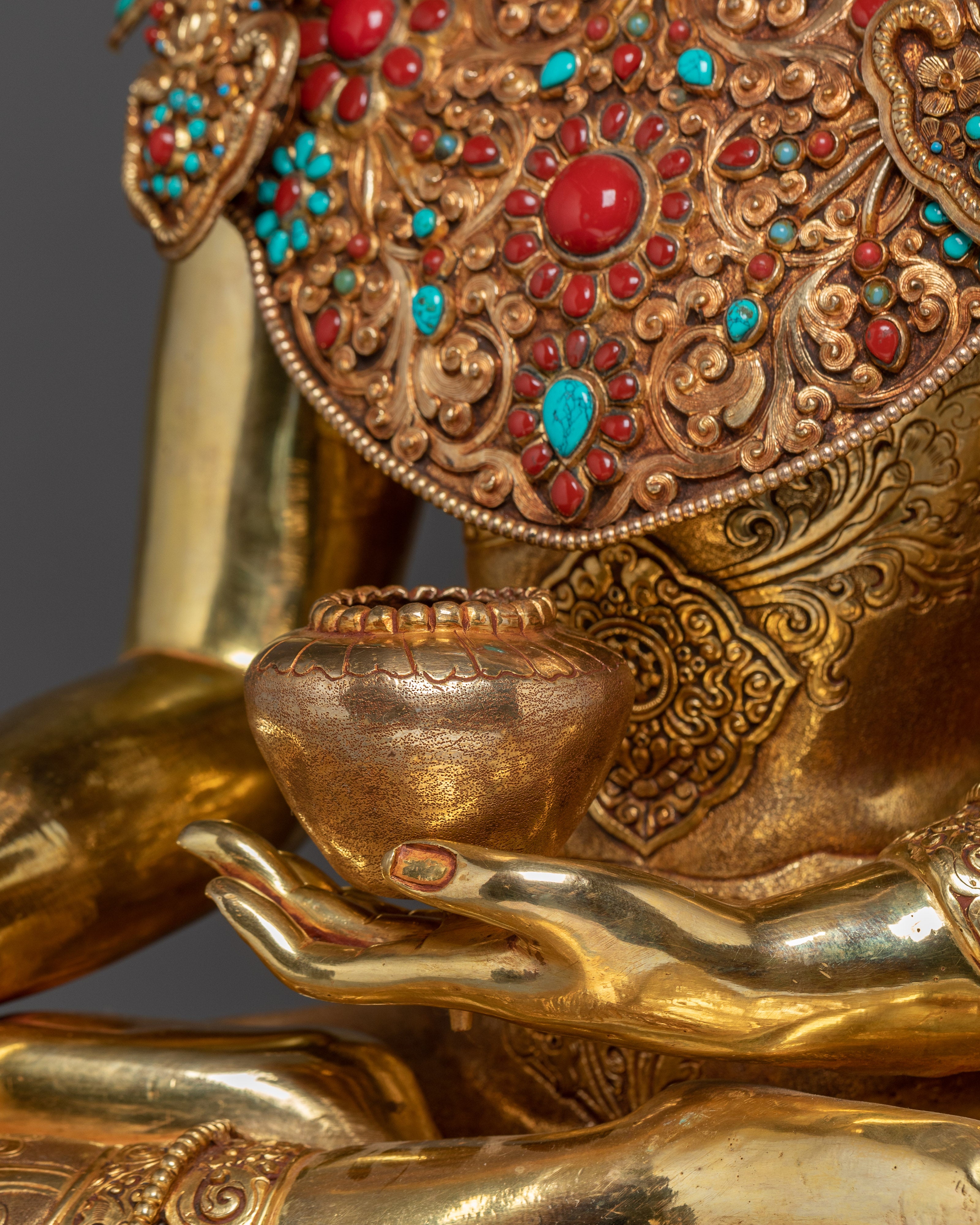 Crown Shakyamuni Buddha Statue | Traditional Figure