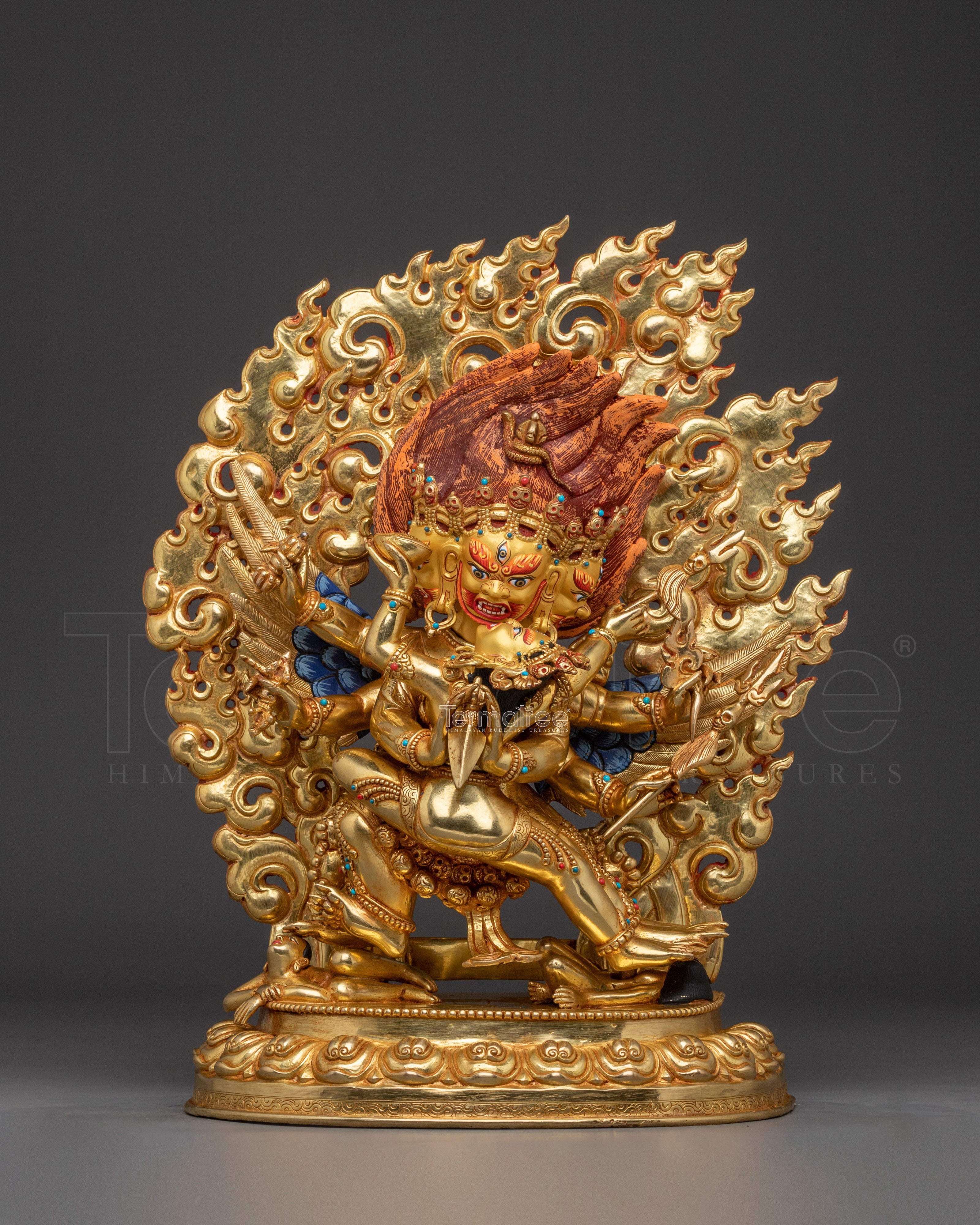 Vajrakilaya with Consort Statue | Wrathful Form of Vajrasattva