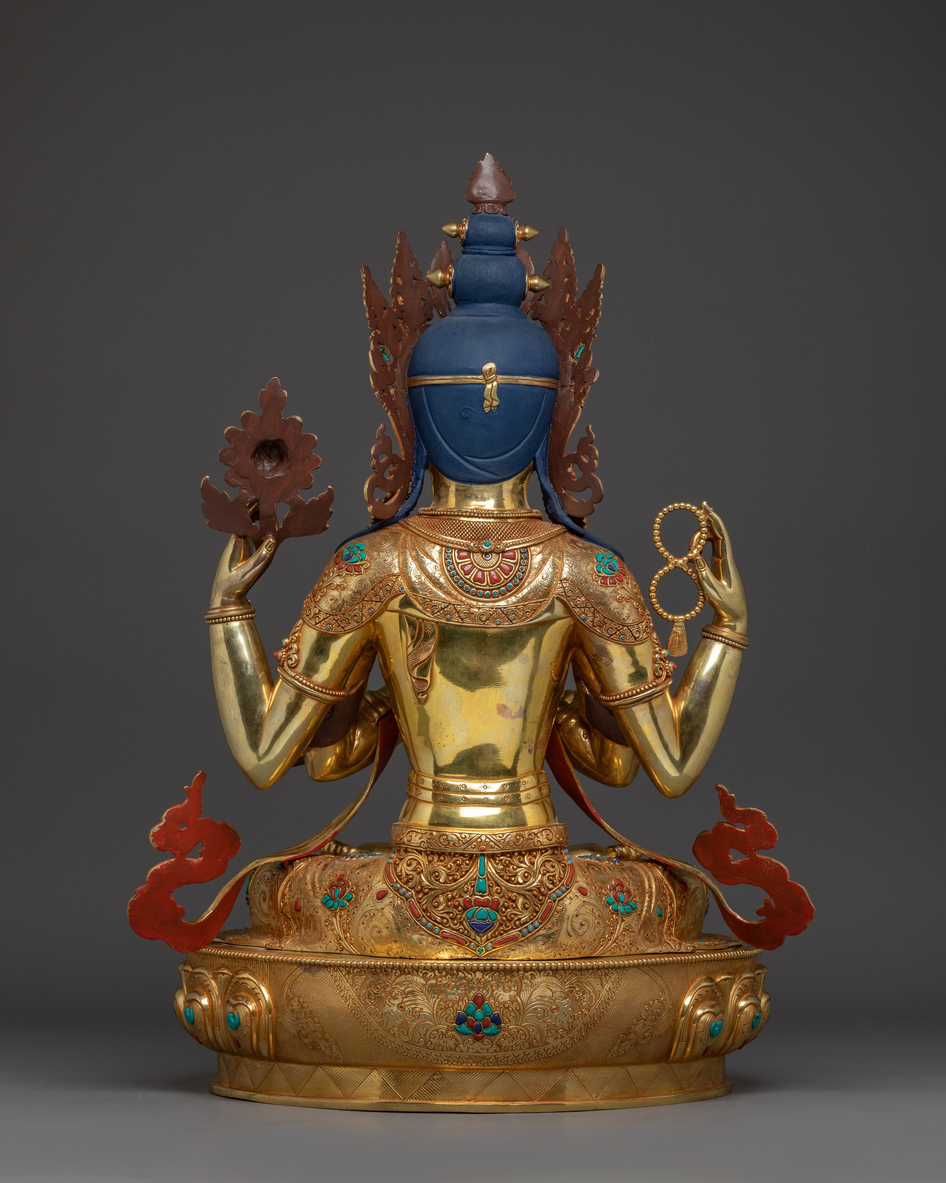 Majestic Chenrezig Bodhisattva Statue | Embodiment of Compassion