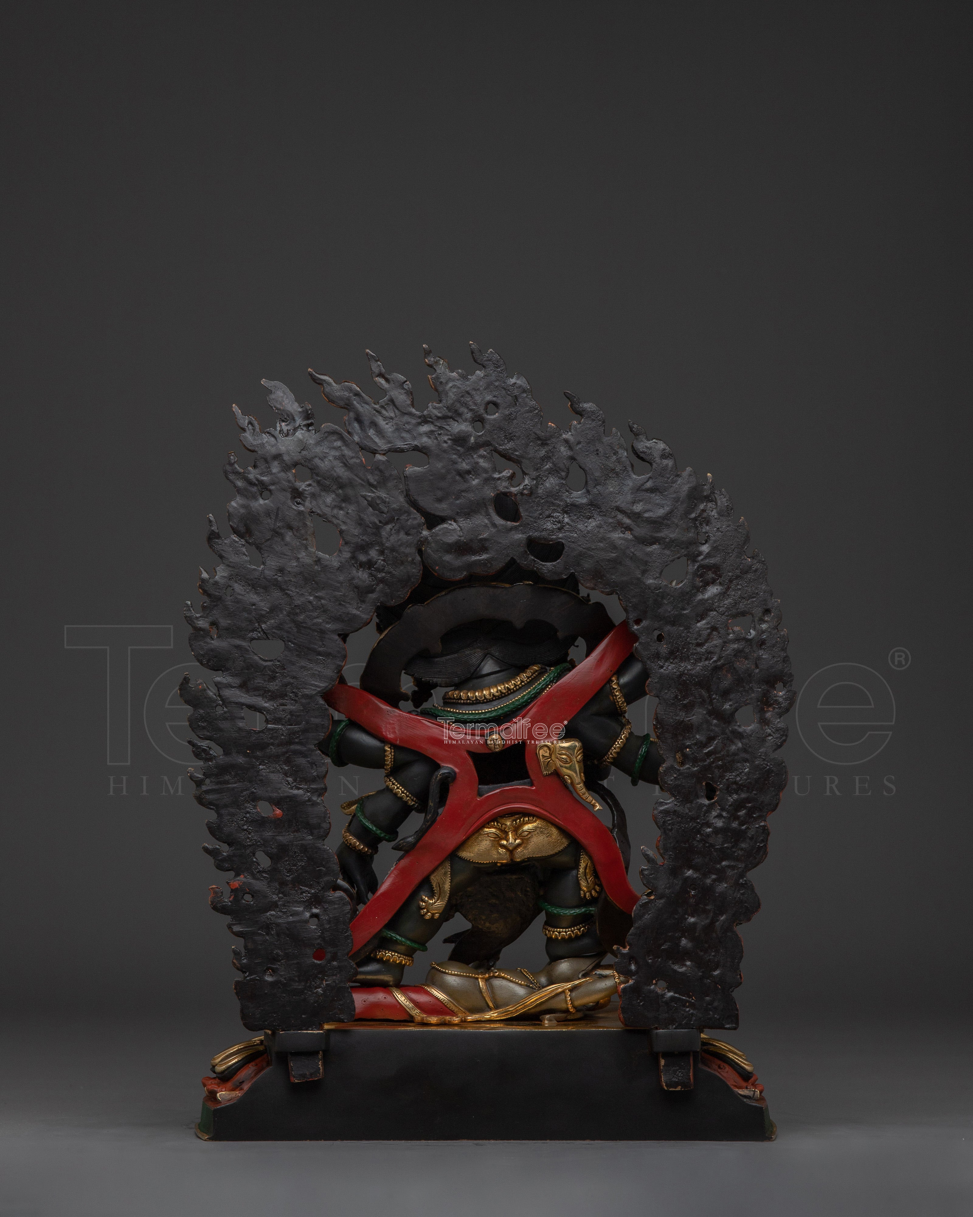Sculpture of Six Armed Mahakala | Wrathful Protector Deity