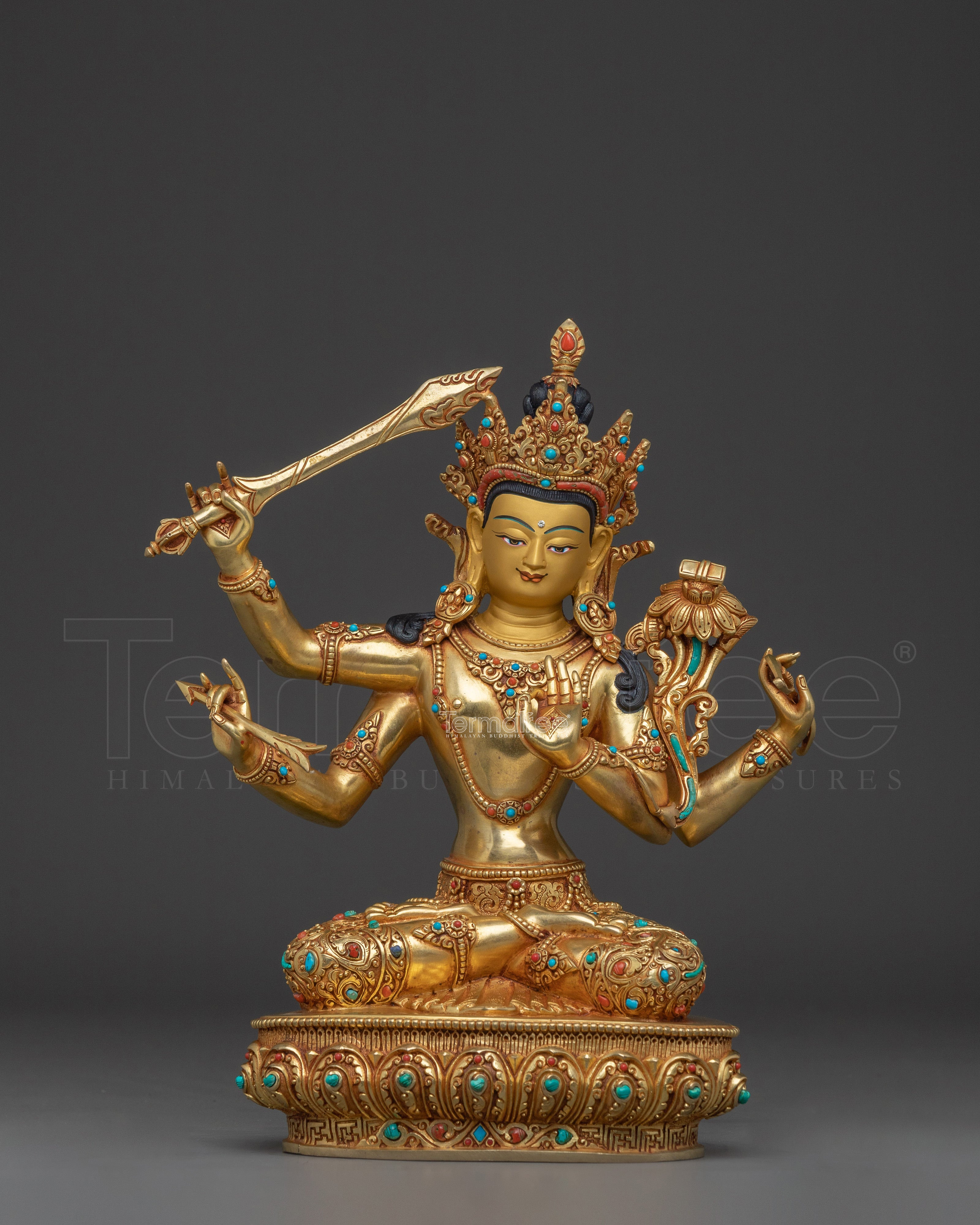 Sculpture of Maha Manjushri | Wisdom Bodhisattva