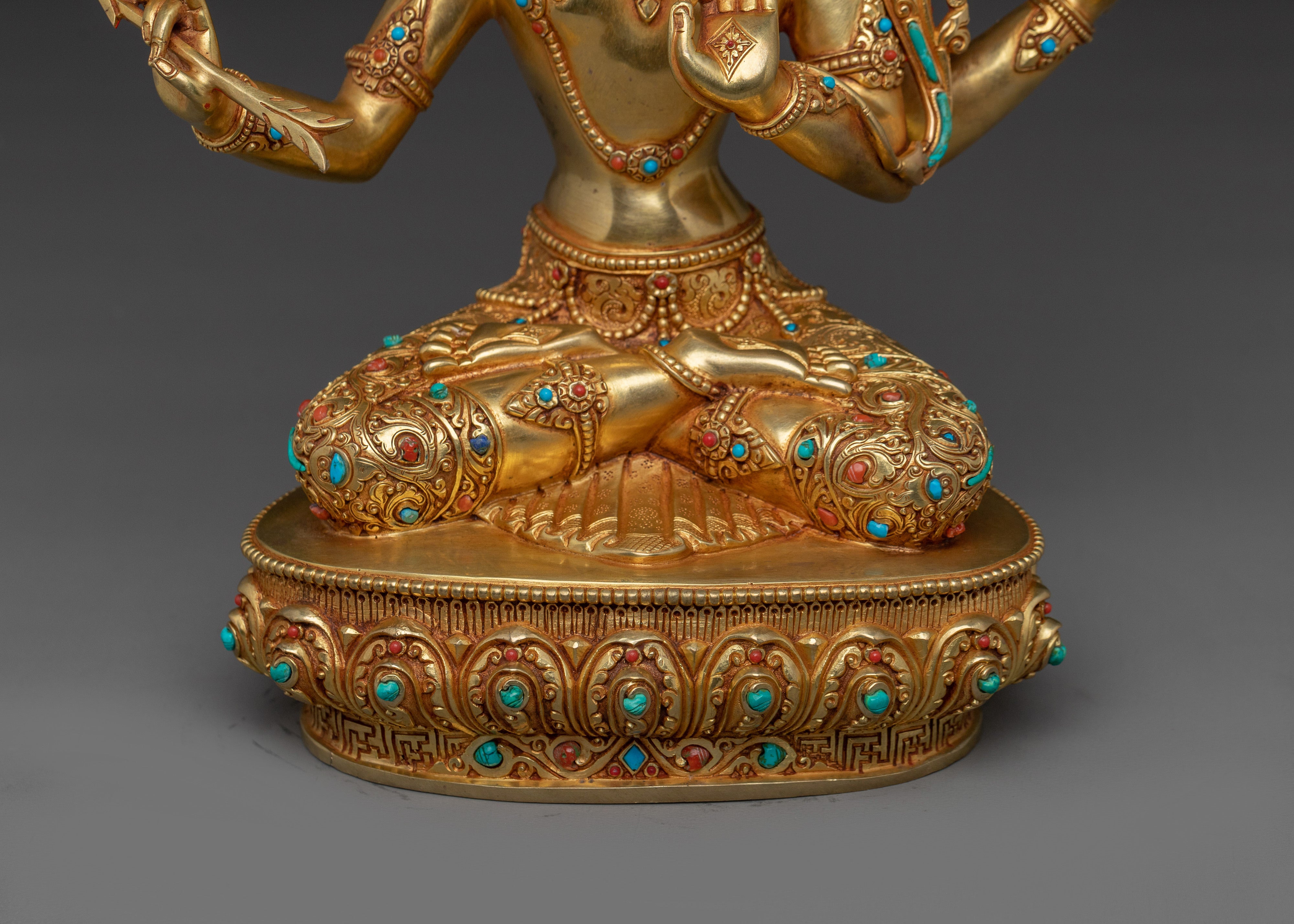 Sculpture of Maha Manjushri | Wisdom Bodhisattva