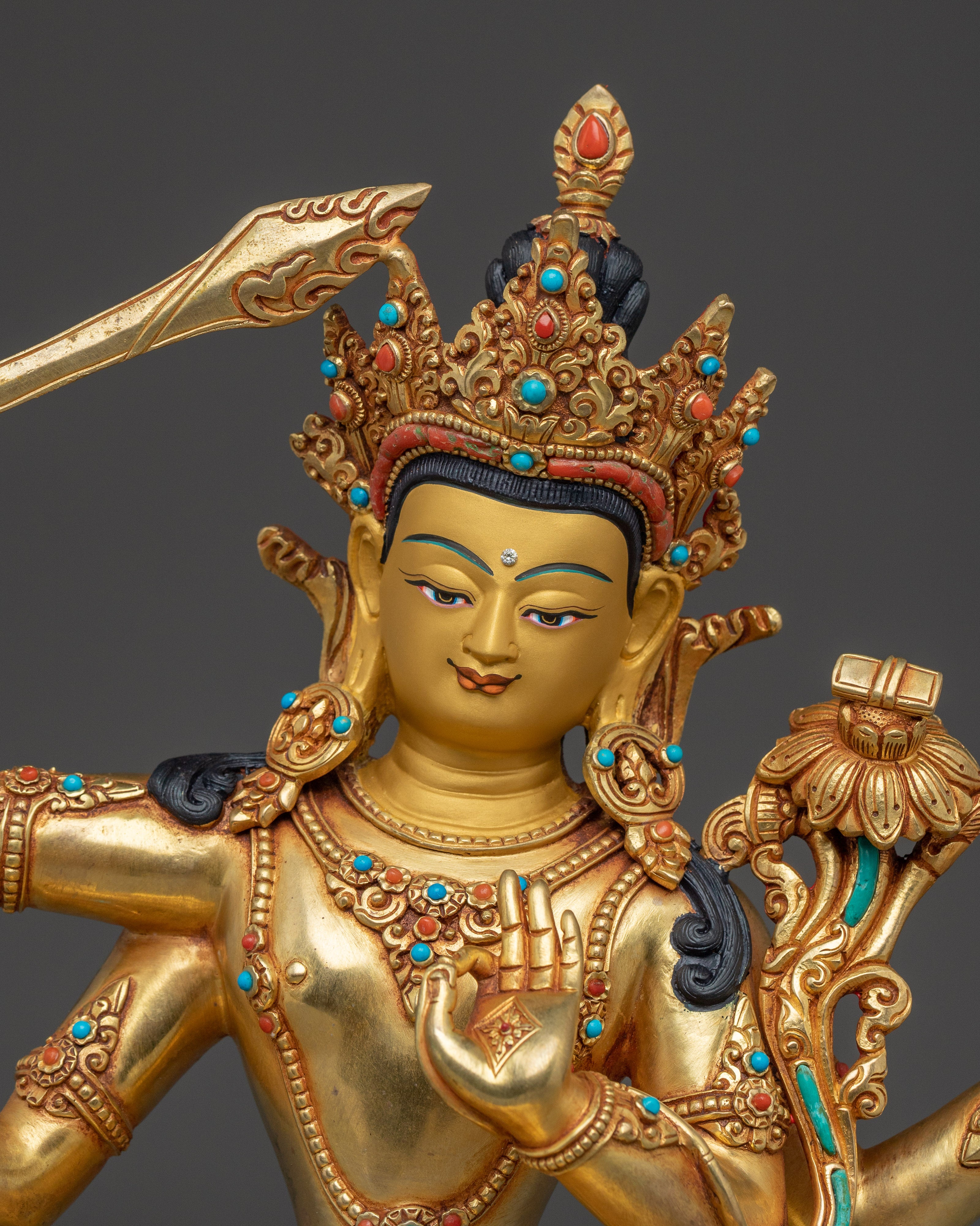 Sculpture of Maha Manjushri | Wisdom Bodhisattva