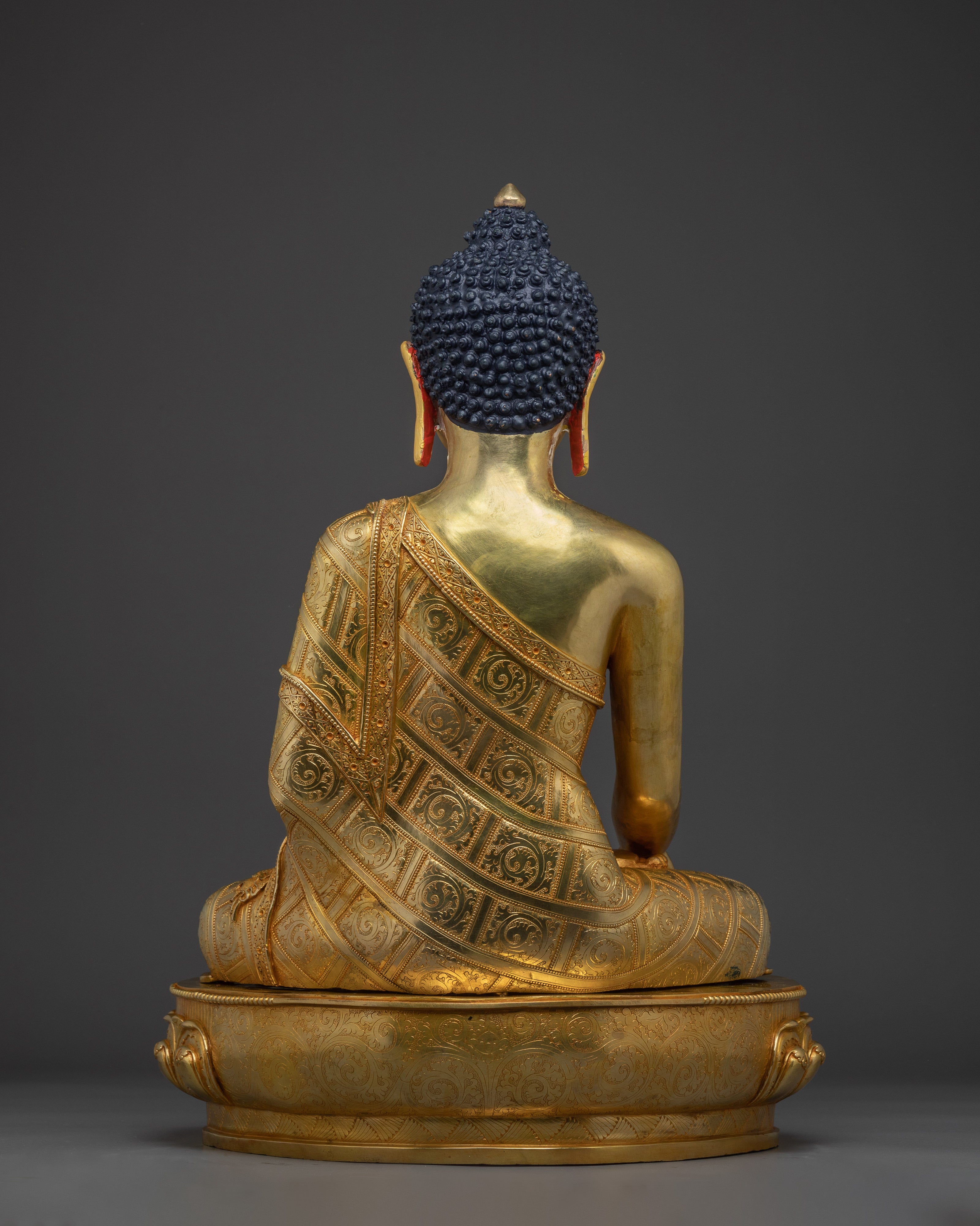 Tibetan Copper Shakyamuni Buddha Statue | Perfect for Meditation and Buddhist Altars