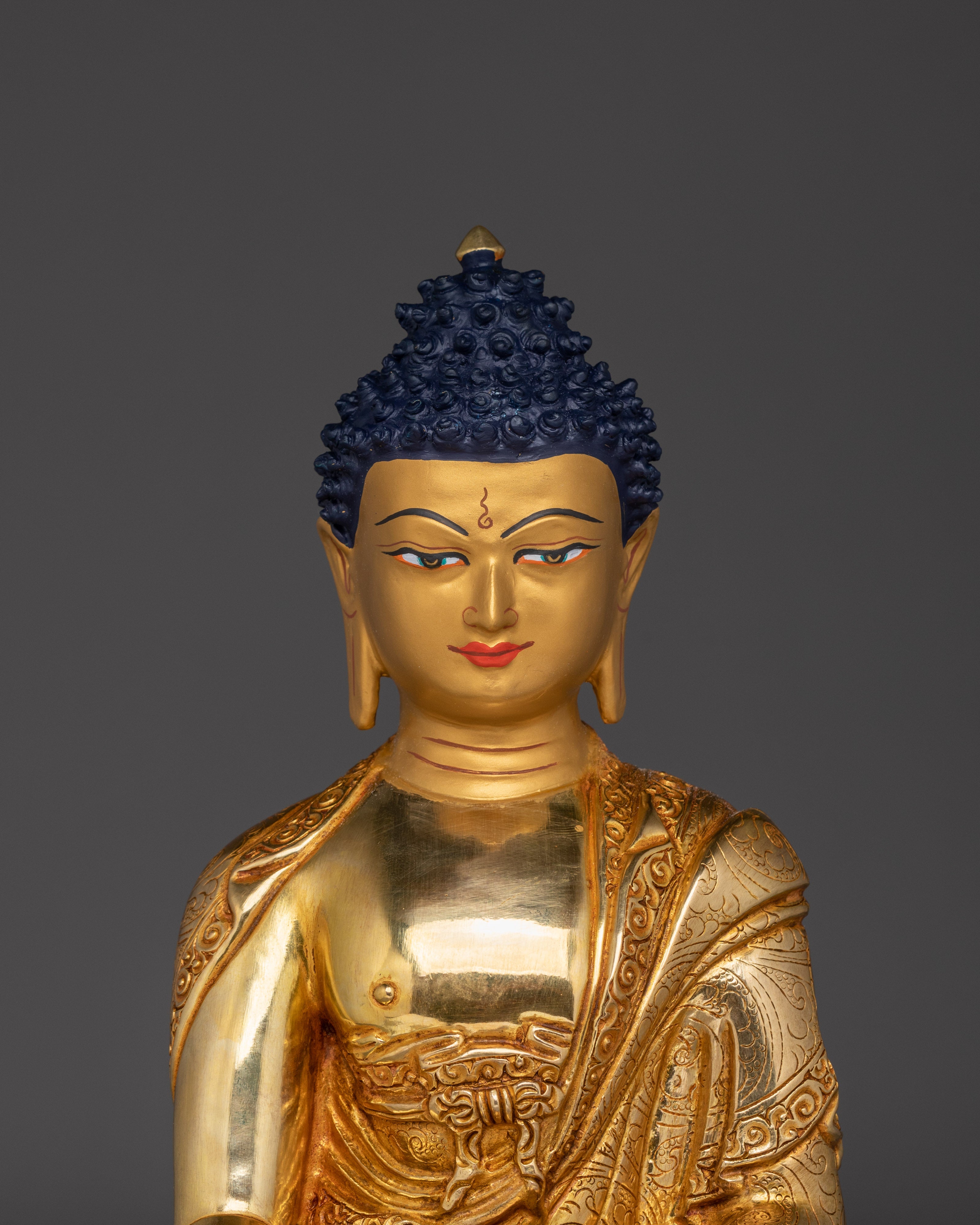 Shakyamuni Buddha Copper Statue for Meditation | Enlightened Buddha for Meditation