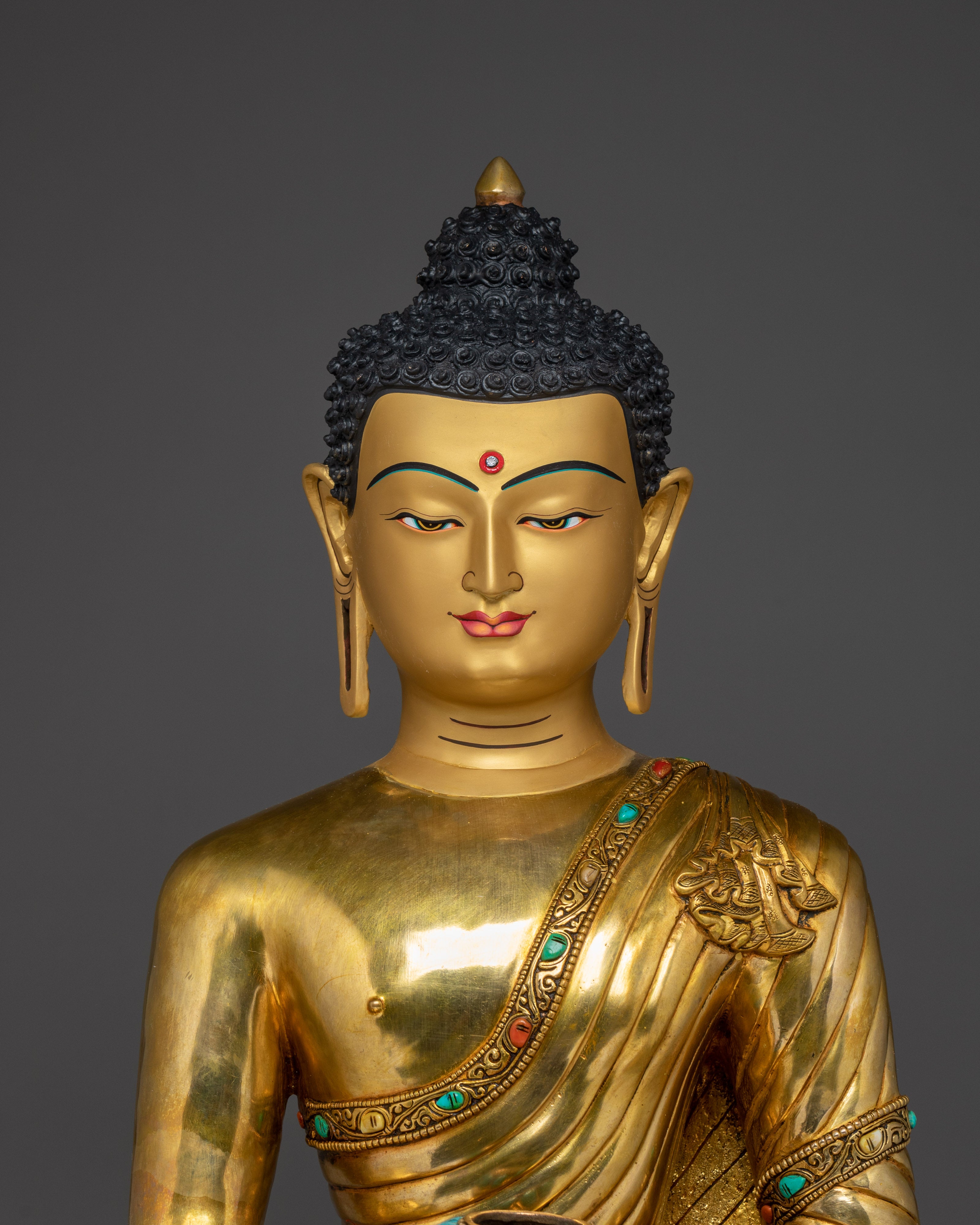 Large Shakyamuni Buddha Statue 30.7” | Enlightened Buddha for Meditation