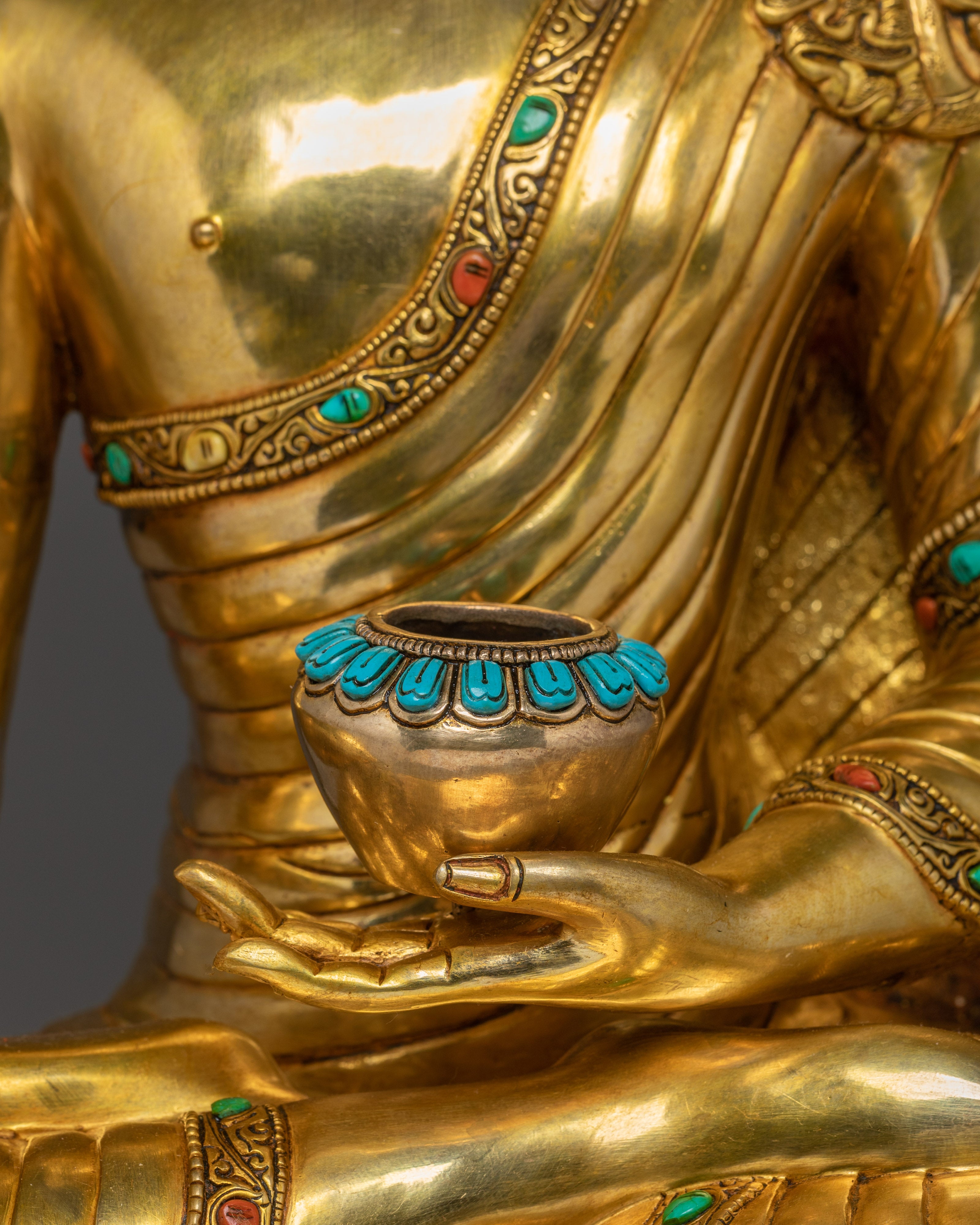 Large Shakyamuni Buddha Statue 30.7” | Enlightened Buddha for Meditation