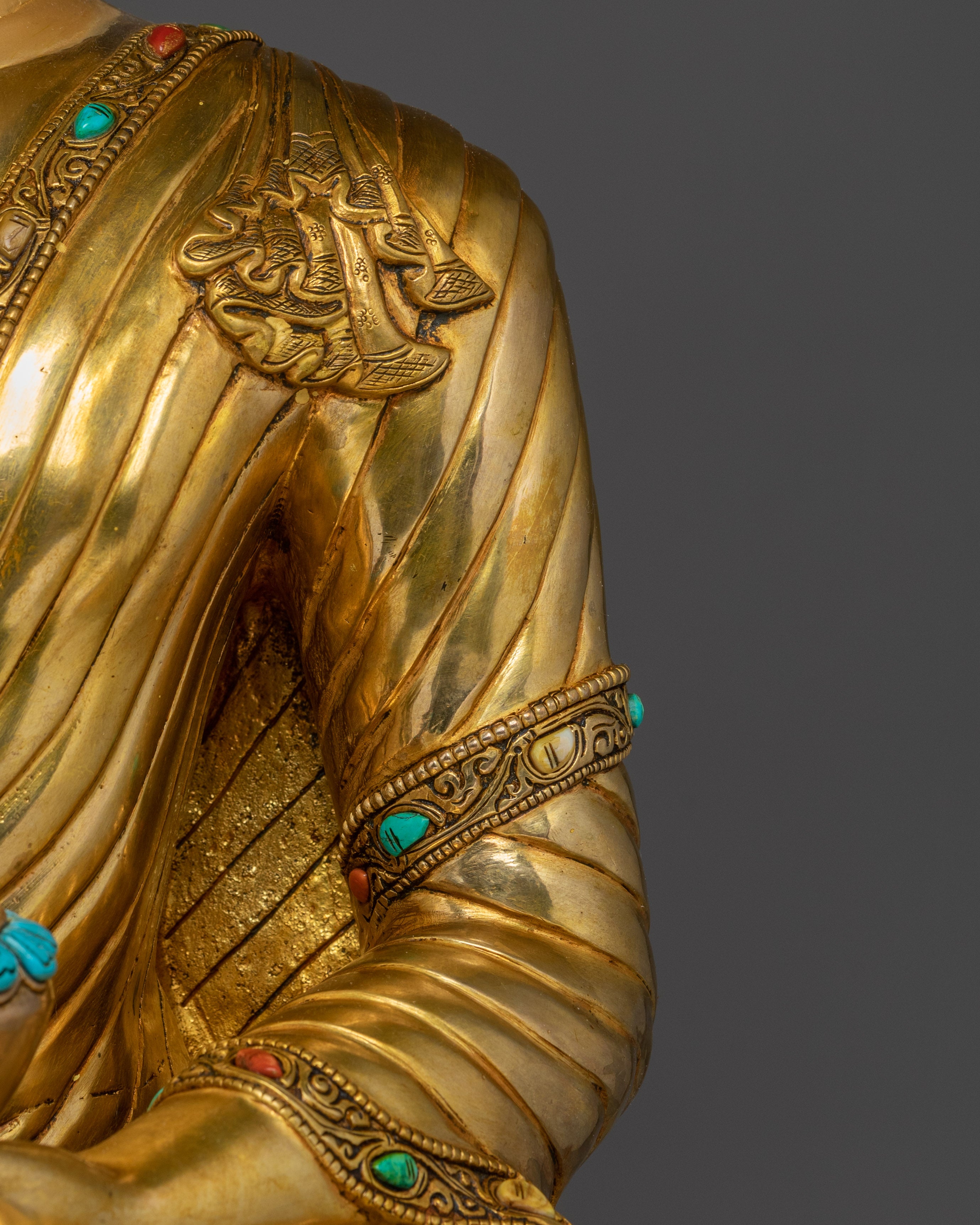 Large Shakyamuni Buddha Statue 30.7” | Enlightened Buddha for Meditation