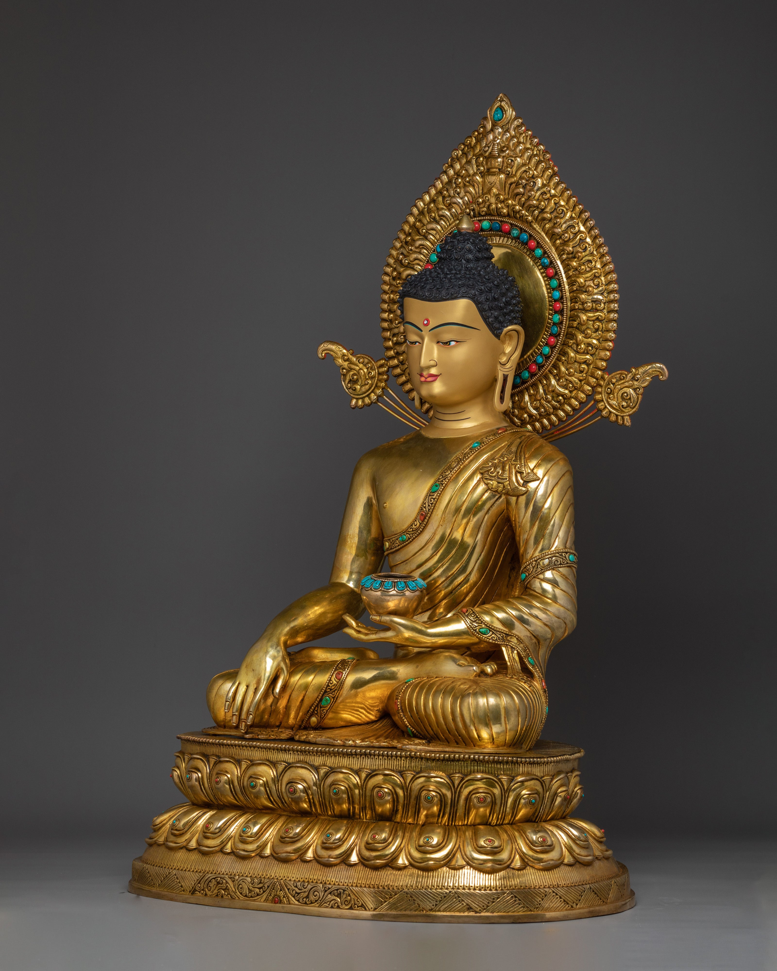 Large Shakyamuni Buddha Statue 30.7” | Enlightened Buddha for Meditation