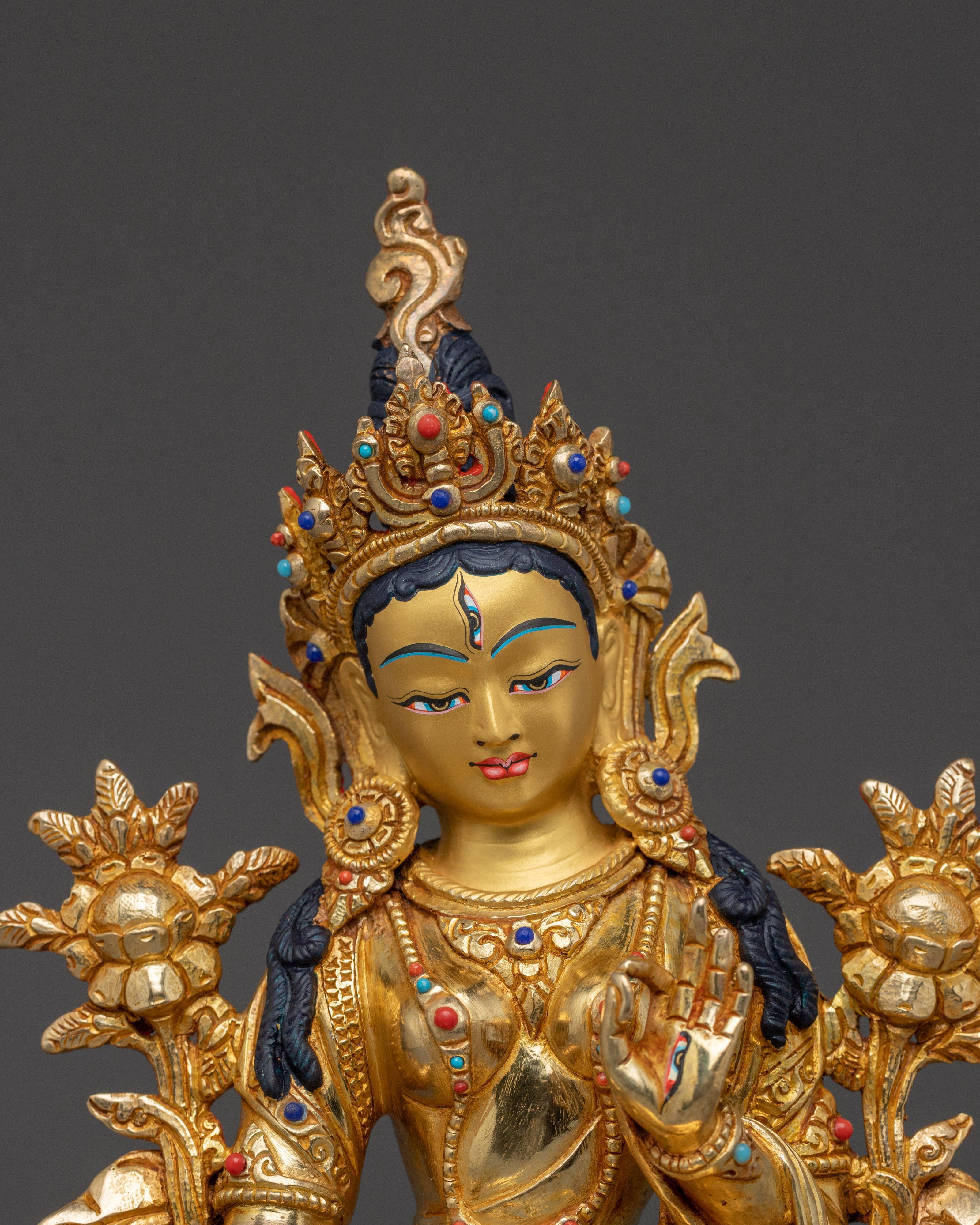 White Tara Decor Statue | Sita Tara - Tibetan Healing Deity