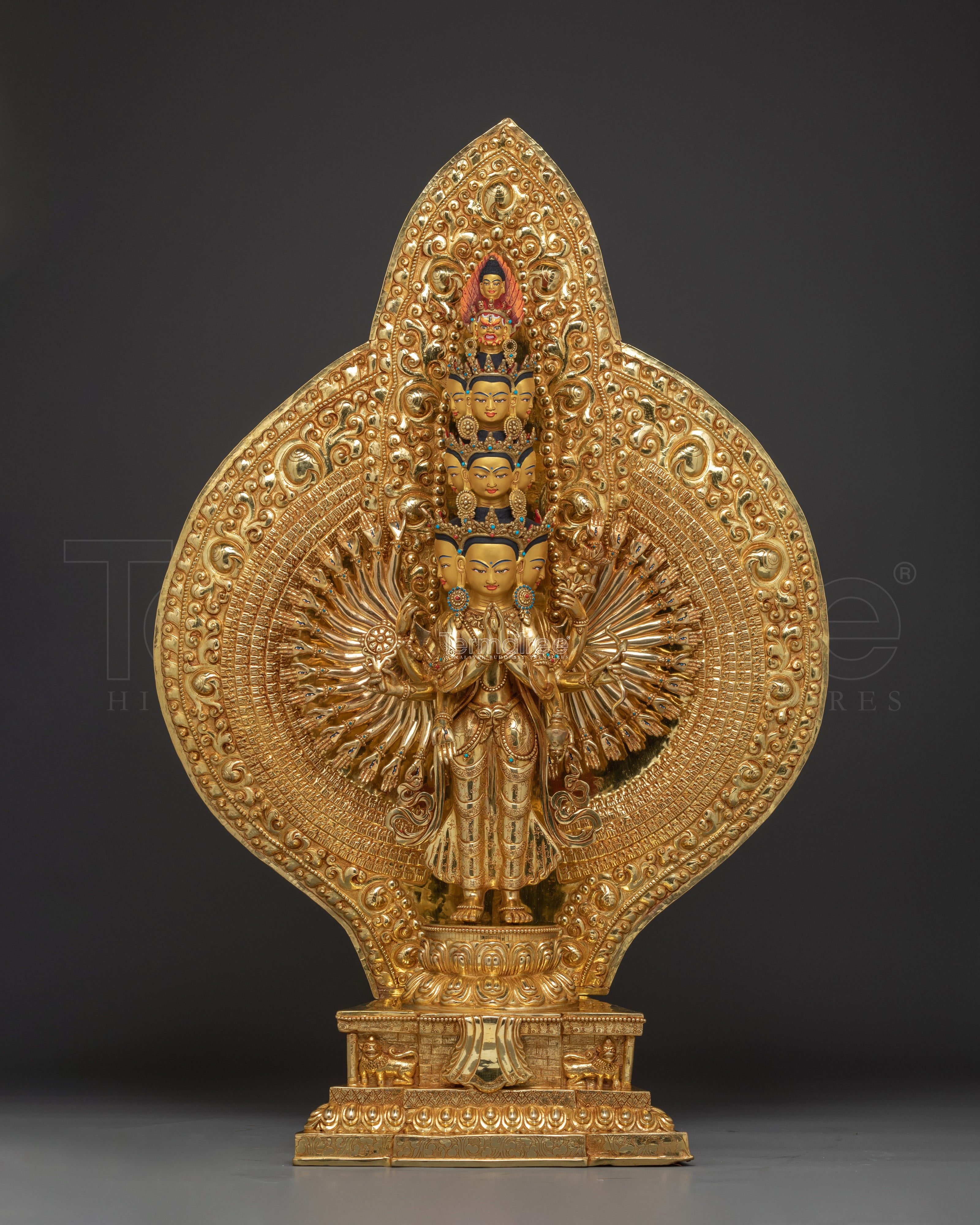 Radiant Thousand Armed Chenrezig Statue | Spiritual Decoration