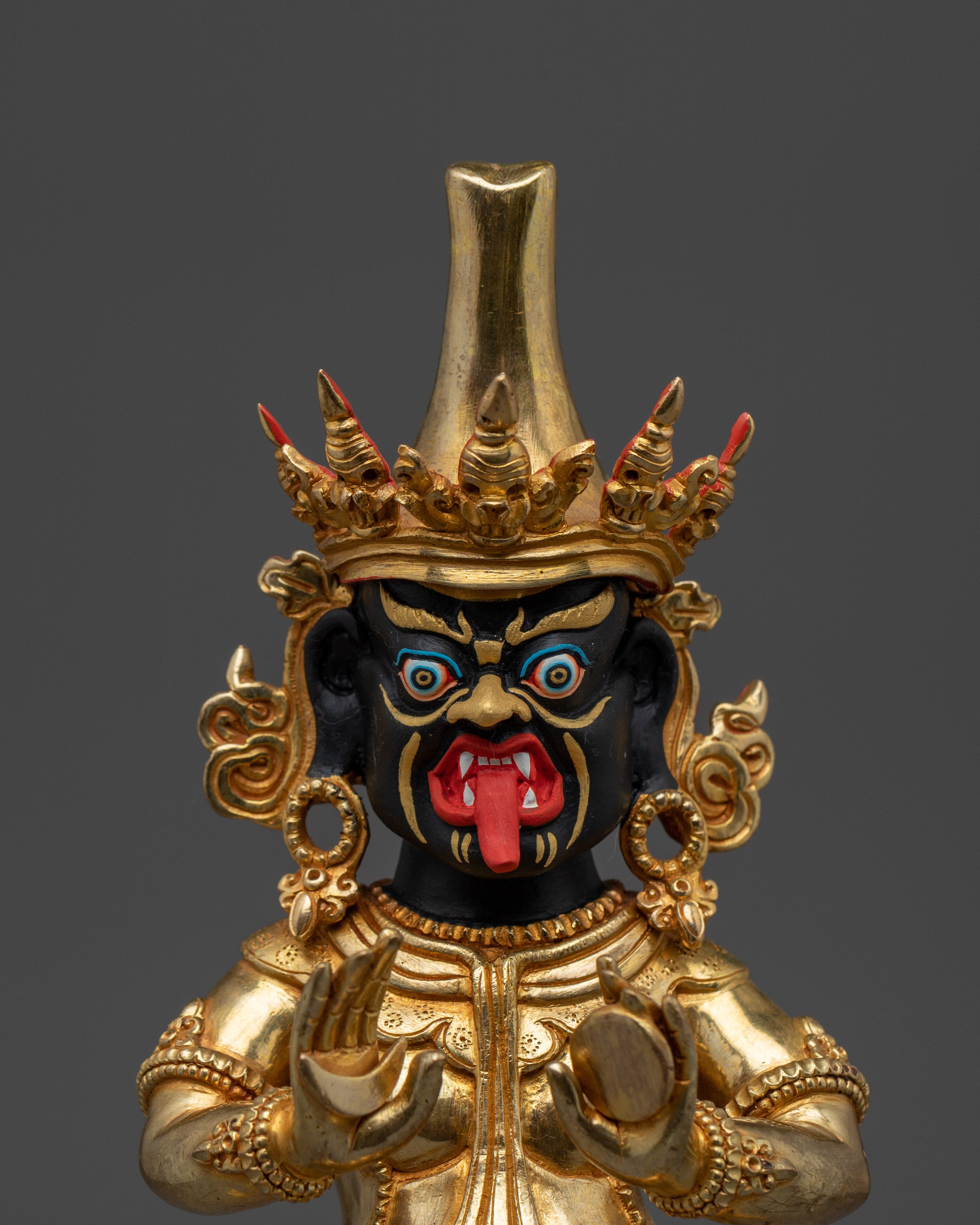 Divine Guardian Zhajilamu Statue | Tibetan Wrathful Deity