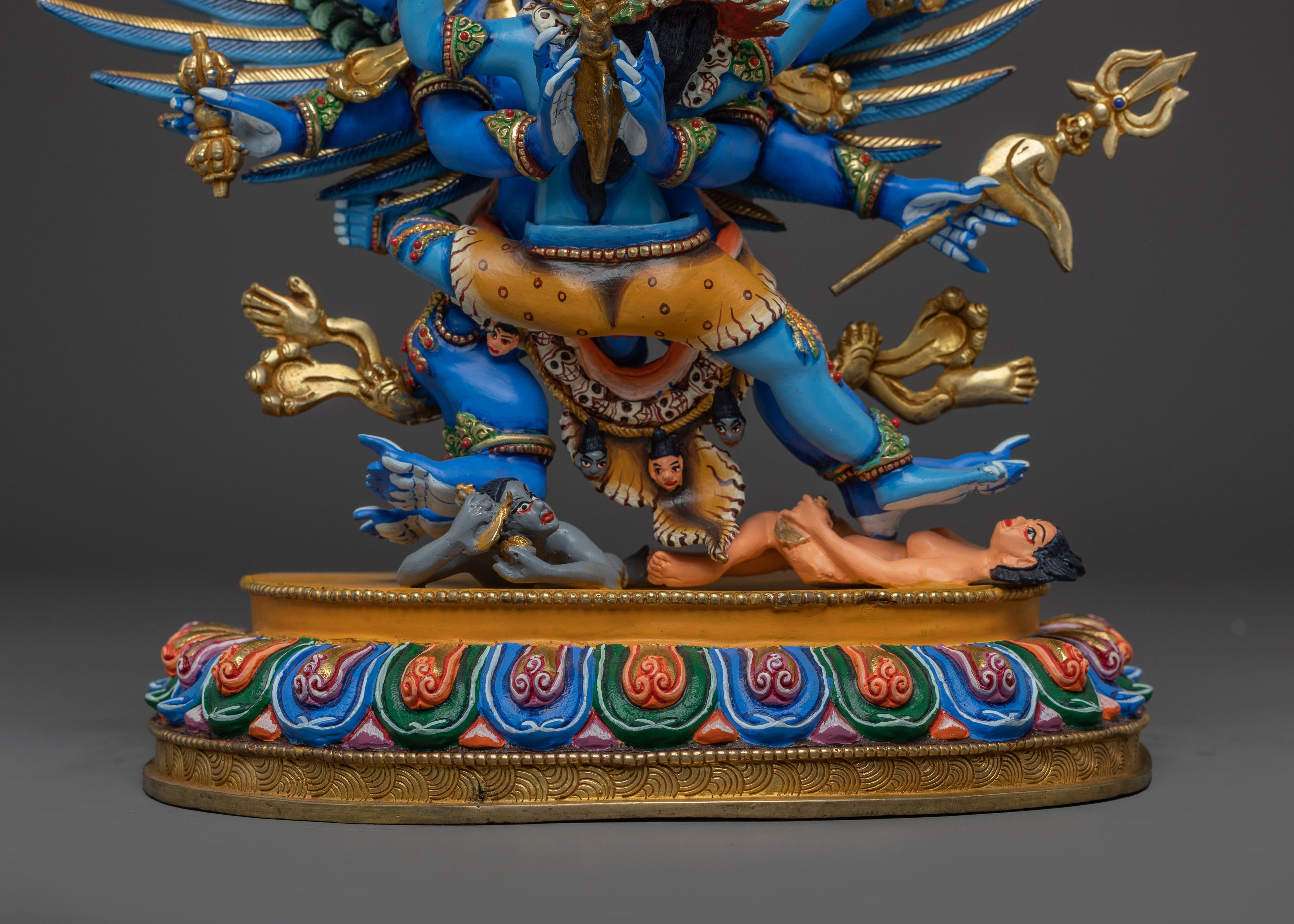 Tantric Protector Vajrakilaya Statue | Wrathful Protector