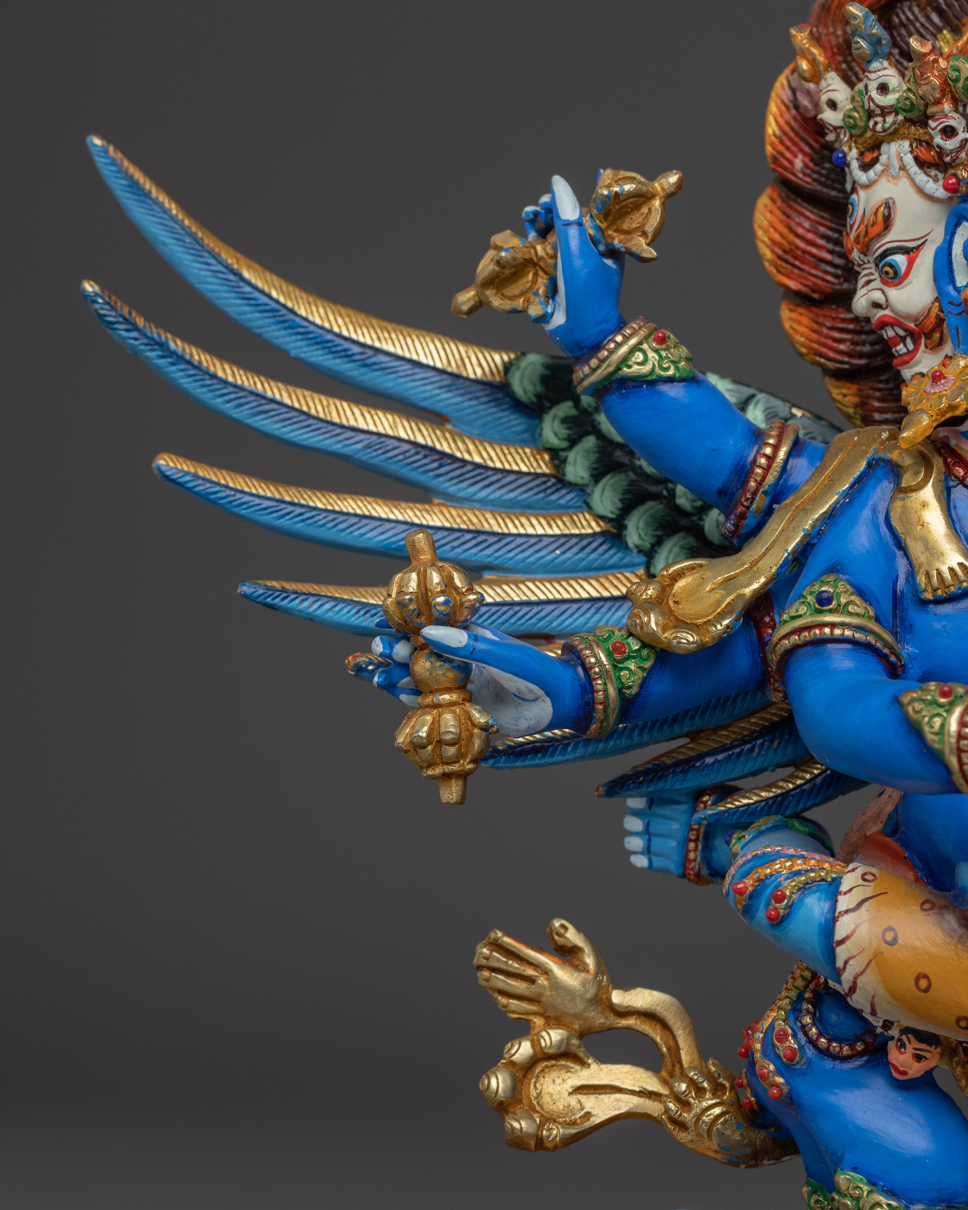Tantric Protector Vajrakilaya Statue | Wrathful Protector
