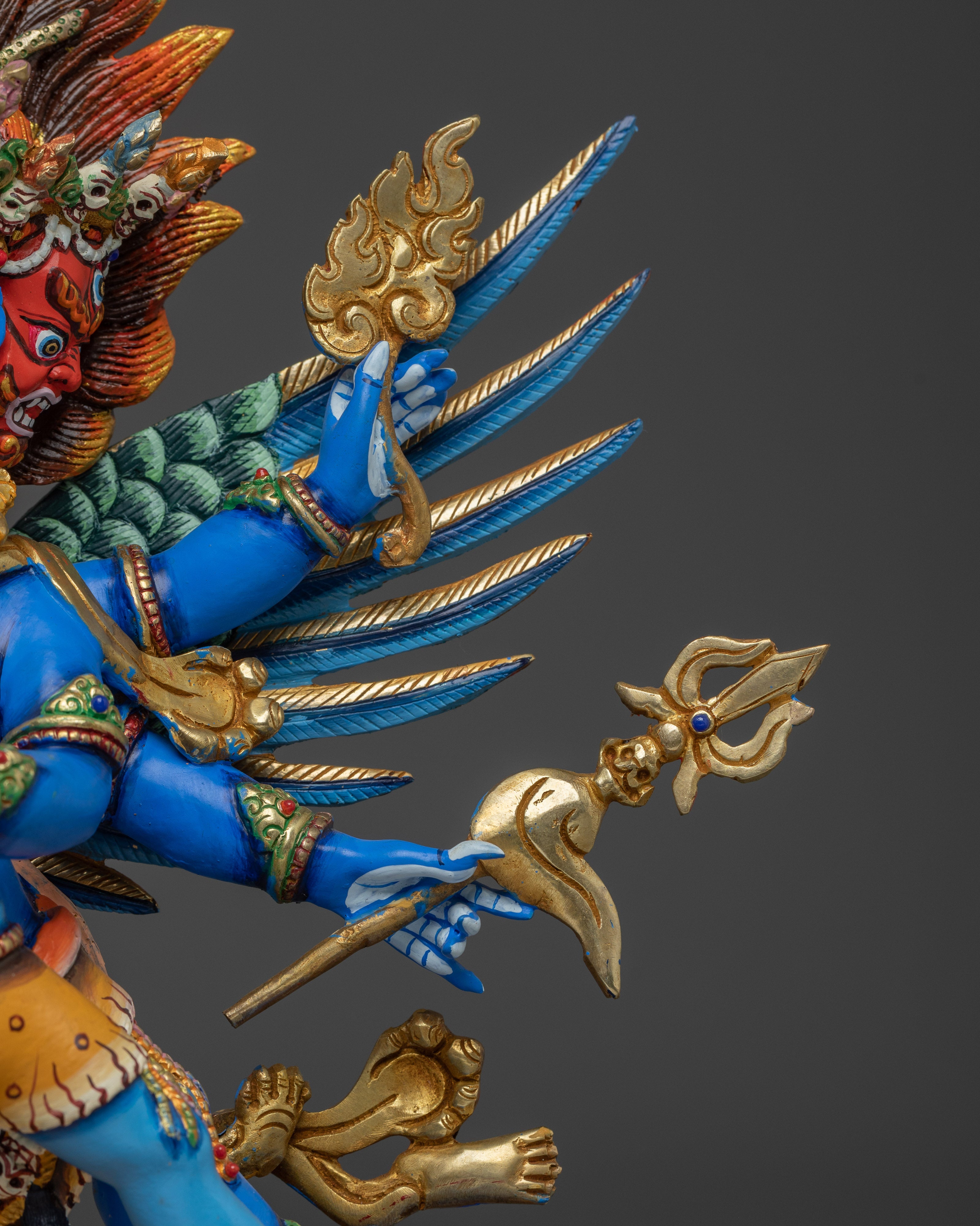 Tantric Protector Vajrakilaya Statue | Wrathful Protector