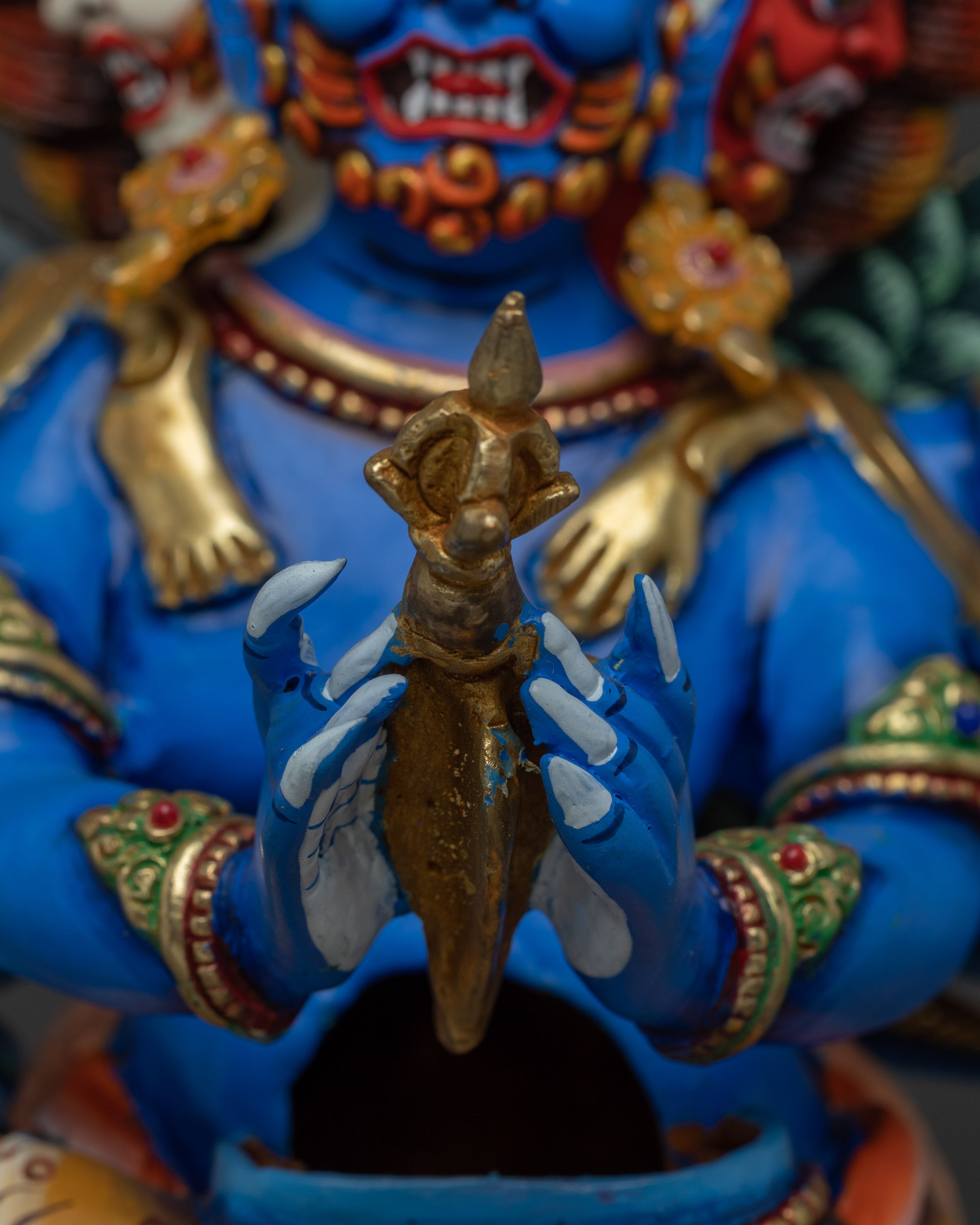 Tantric Protector Vajrakilaya Statue | Wrathful Protector