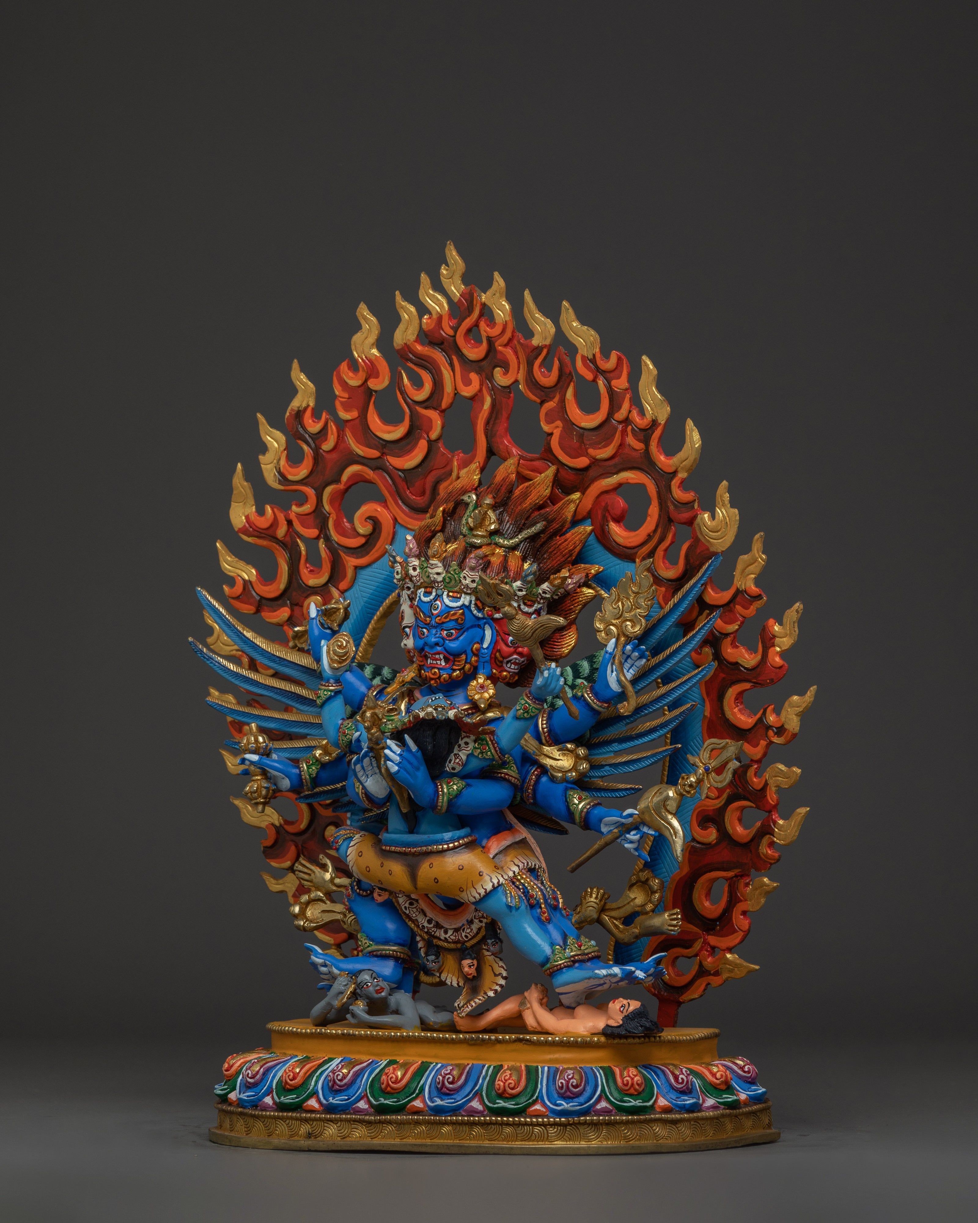 Tantric Protector Vajrakilaya Statue | Wrathful Protector