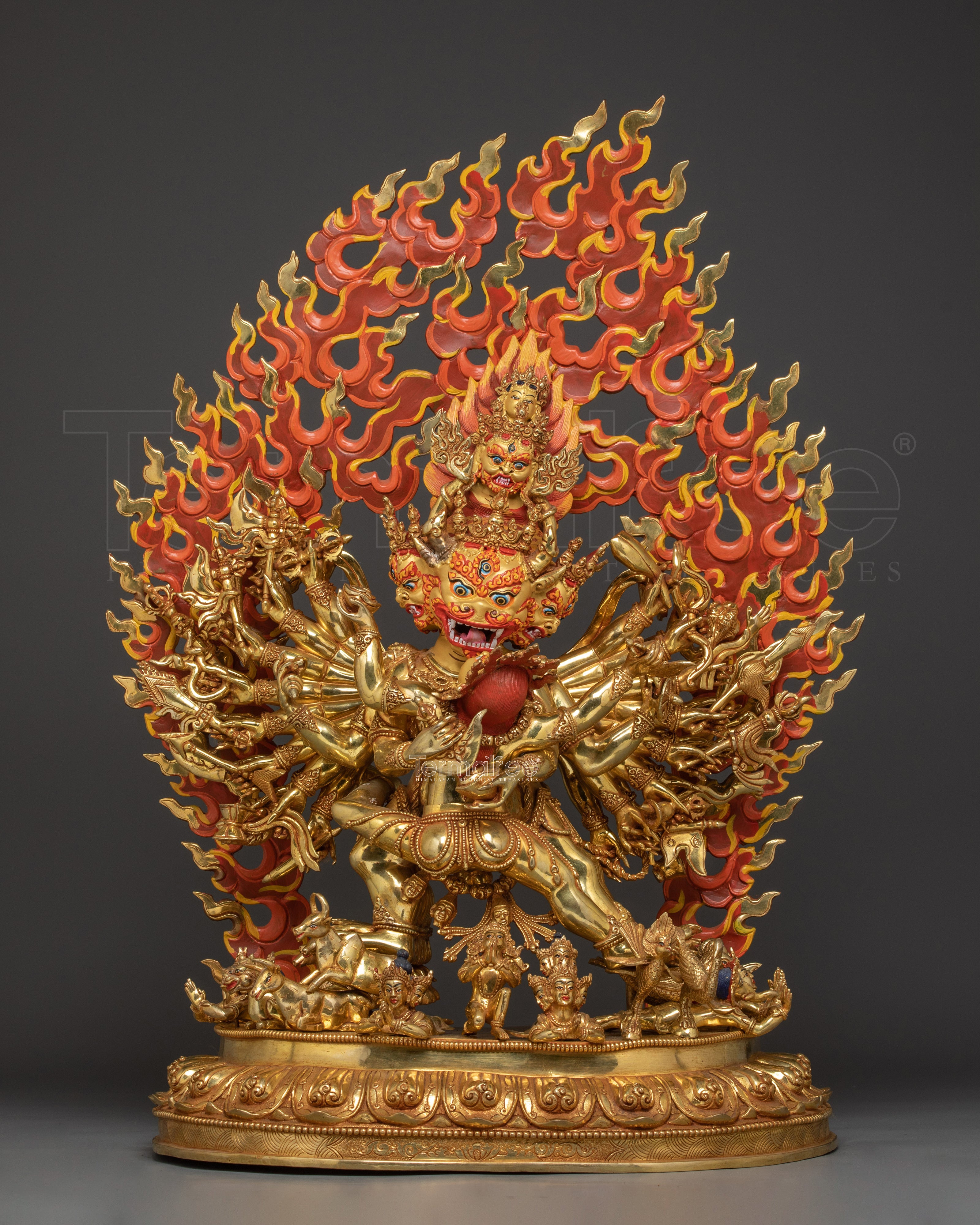 Vajrayana Ritual Artwork of Yamantaka | Tibetan Wrathful Dharma Protector