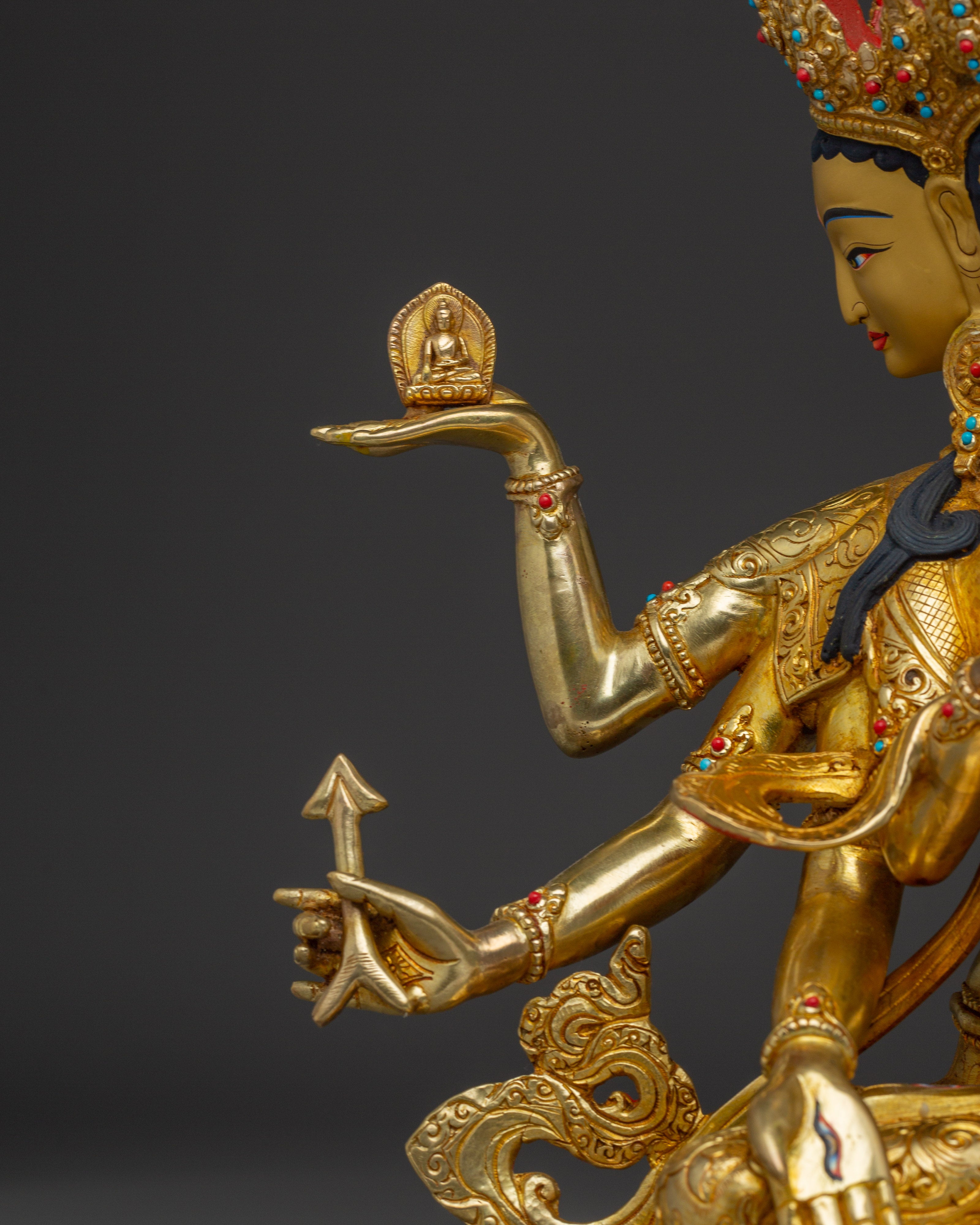 Namgyalma Ushnishavijaya Statue | Tibetan Healing Deity