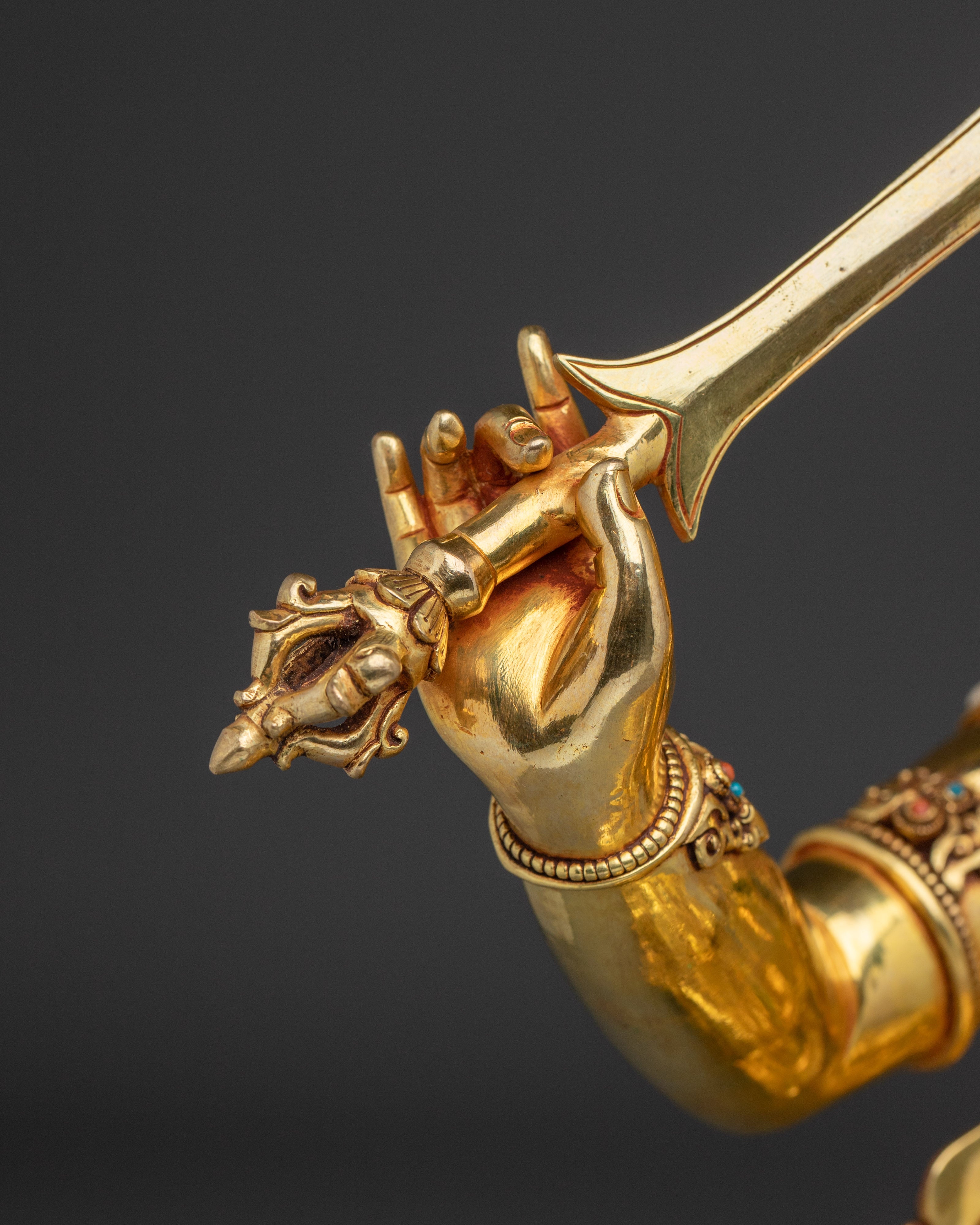 Handmade Supreme Wisdom Manjushri Art | Wisdom Bodhisattva Statue