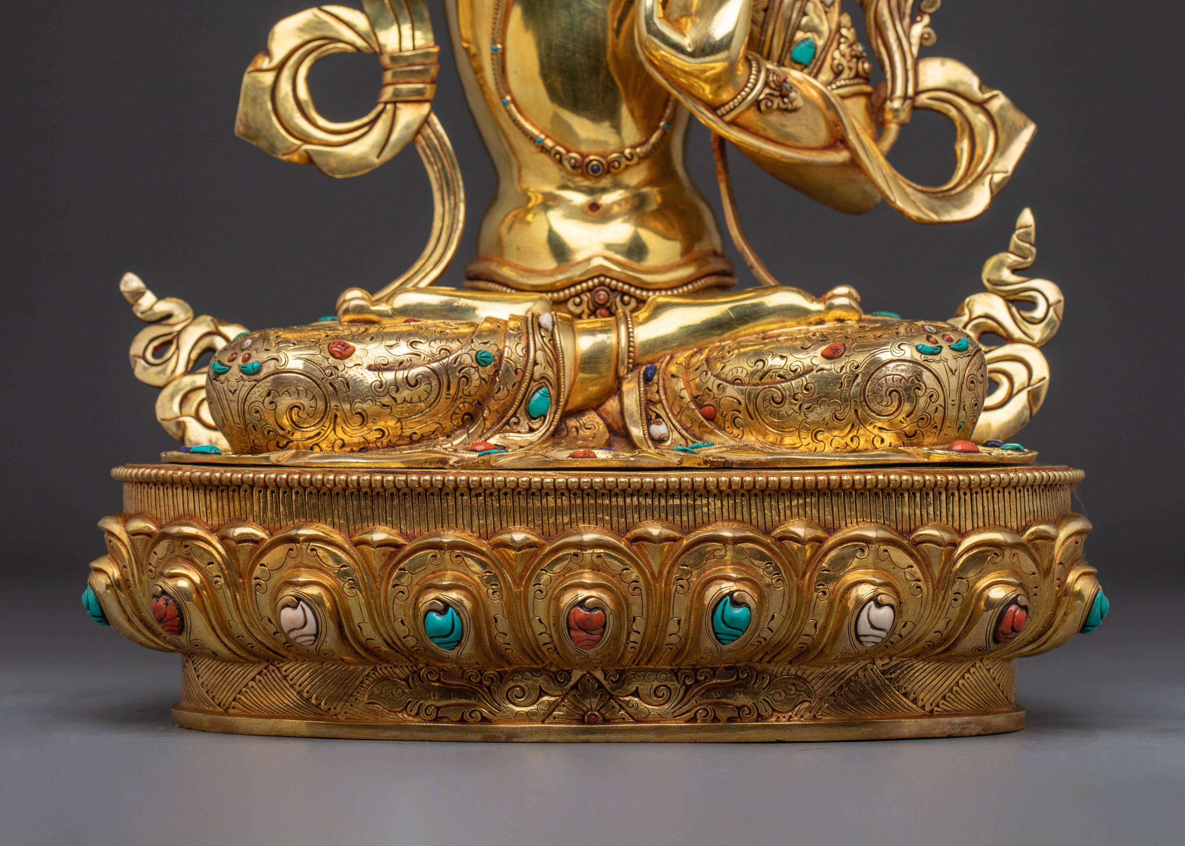 Handmade Supreme Wisdom Manjushri Art | Wisdom Bodhisattva Statue