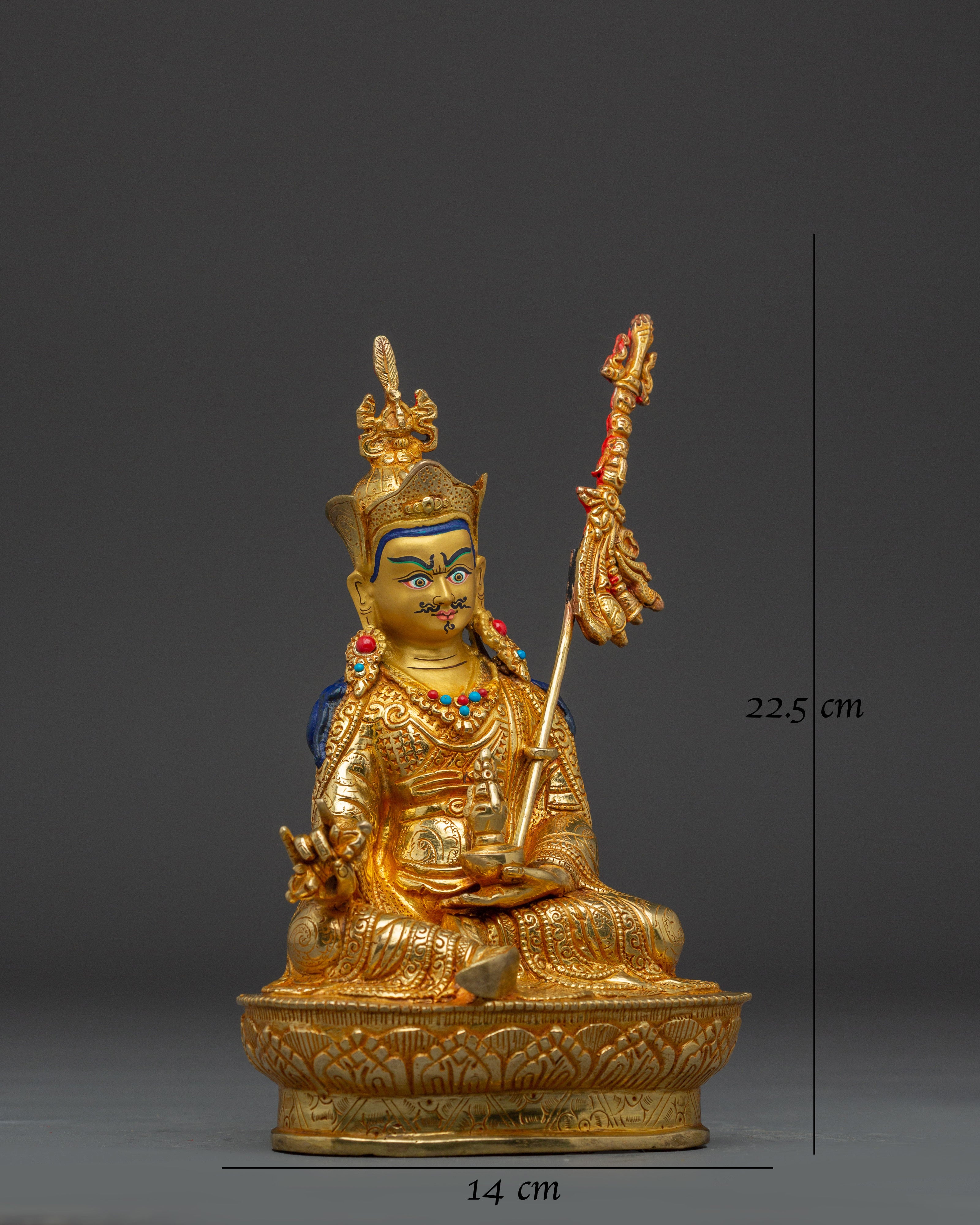 Buddhist Altar Set Amitabha, Chenrezig, and Guru Rinpoche Statues