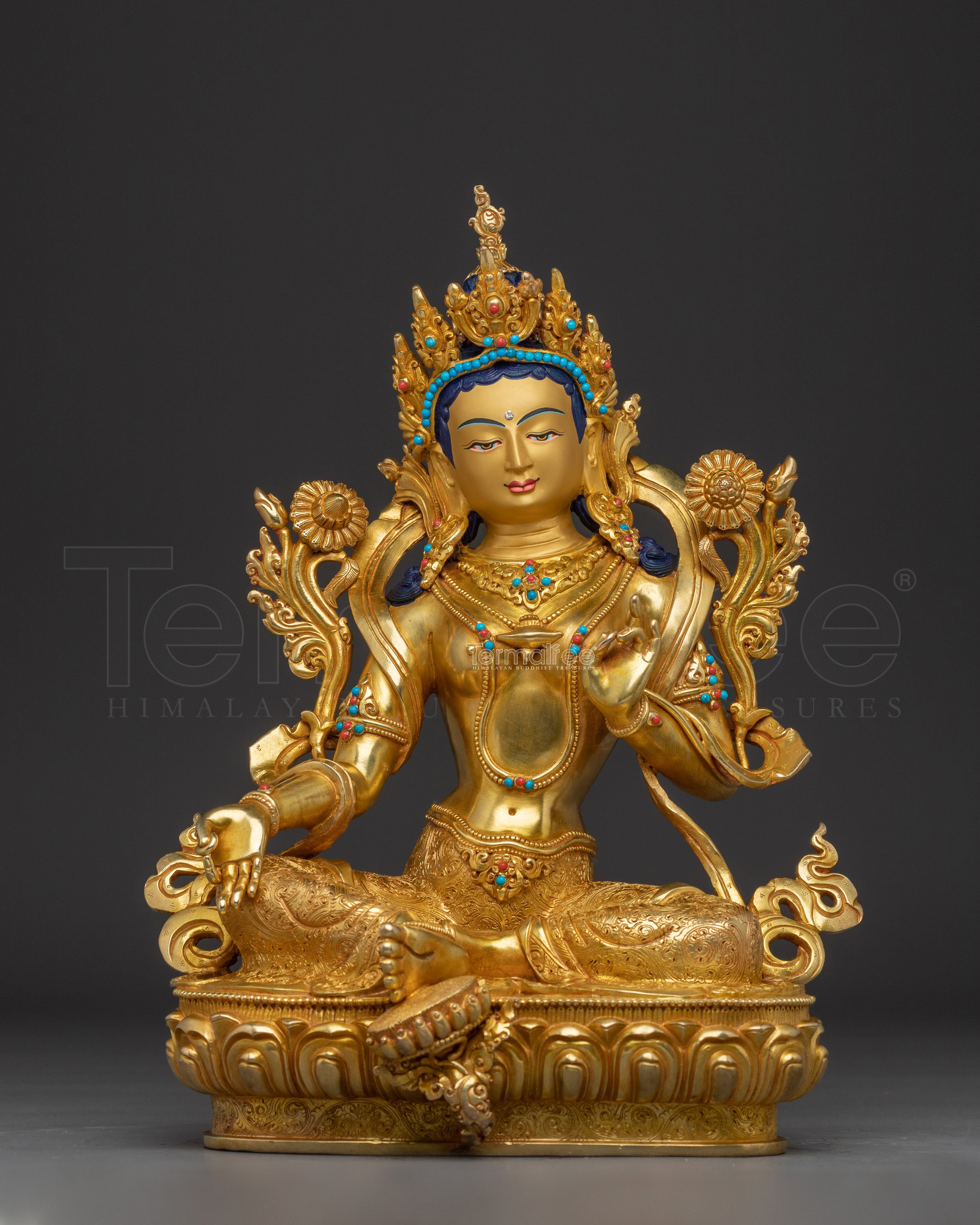 Green Tara Artwork - Divine Protector Deity | Shyama Tara - Mother of All Buddhas